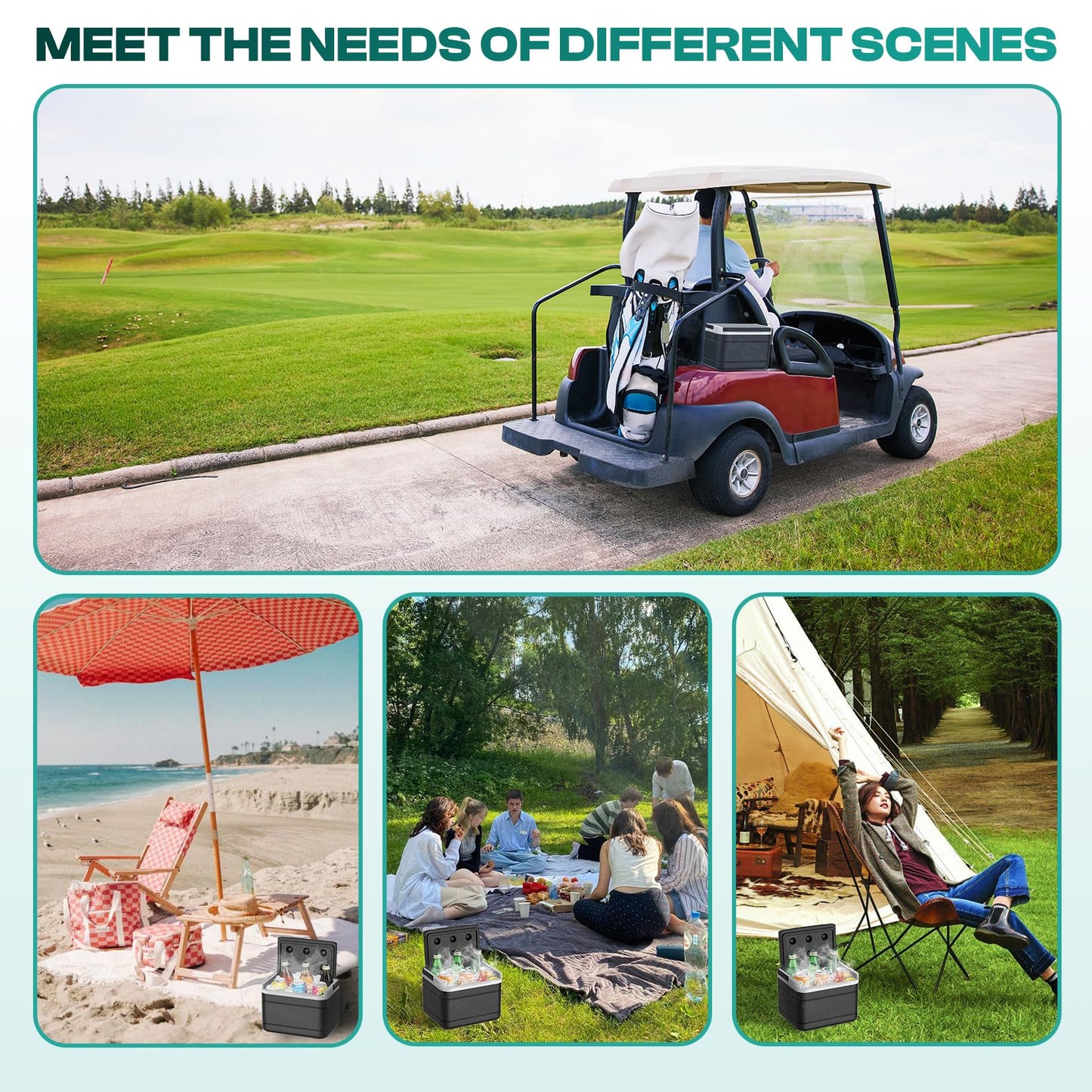 DRIVE UP Club Car Precedent Cooler, Club Car Coolers Kit Caddy for Club Car Precedent and Club Car Tempo and Onward OEM 102588101 103886801