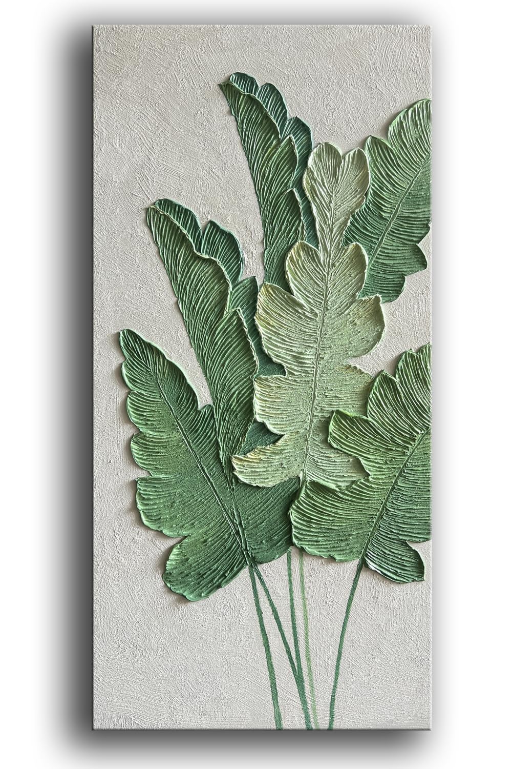 YaSheng Art-Canvas Wall Art with 3D Hand Painted Textured Modern Large Oil Painting Contemprary Aesthetic Floral Pictures for Living Room Bedroom DinningDecor (24x48inch, YS171)