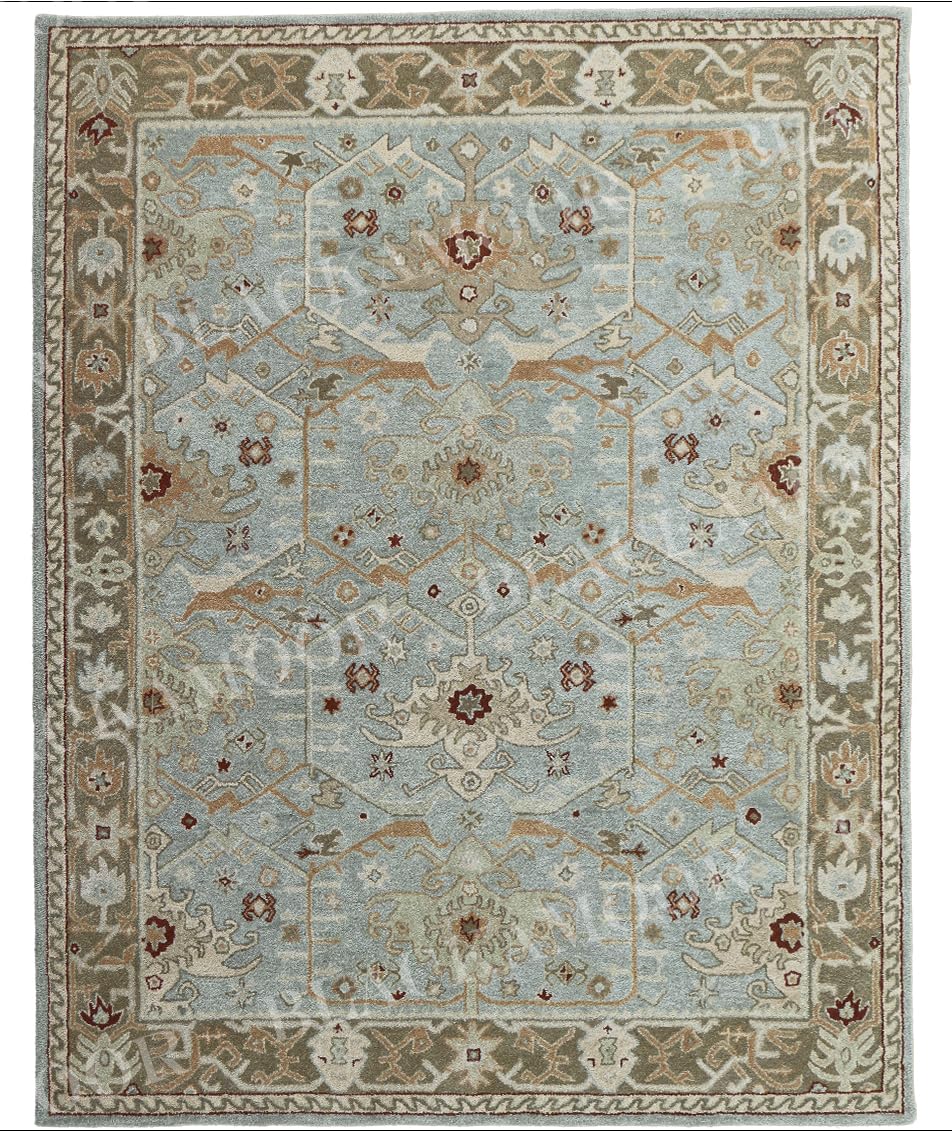 Blackamoor Channing New Handmade Woolen Tufted Rug Masterpiece Design Fine Wool Pile,Durability Ideal for Living Rooms | All Charges are Included in The Final Price (2'.6" x6' Runner (80cm x 180cm))