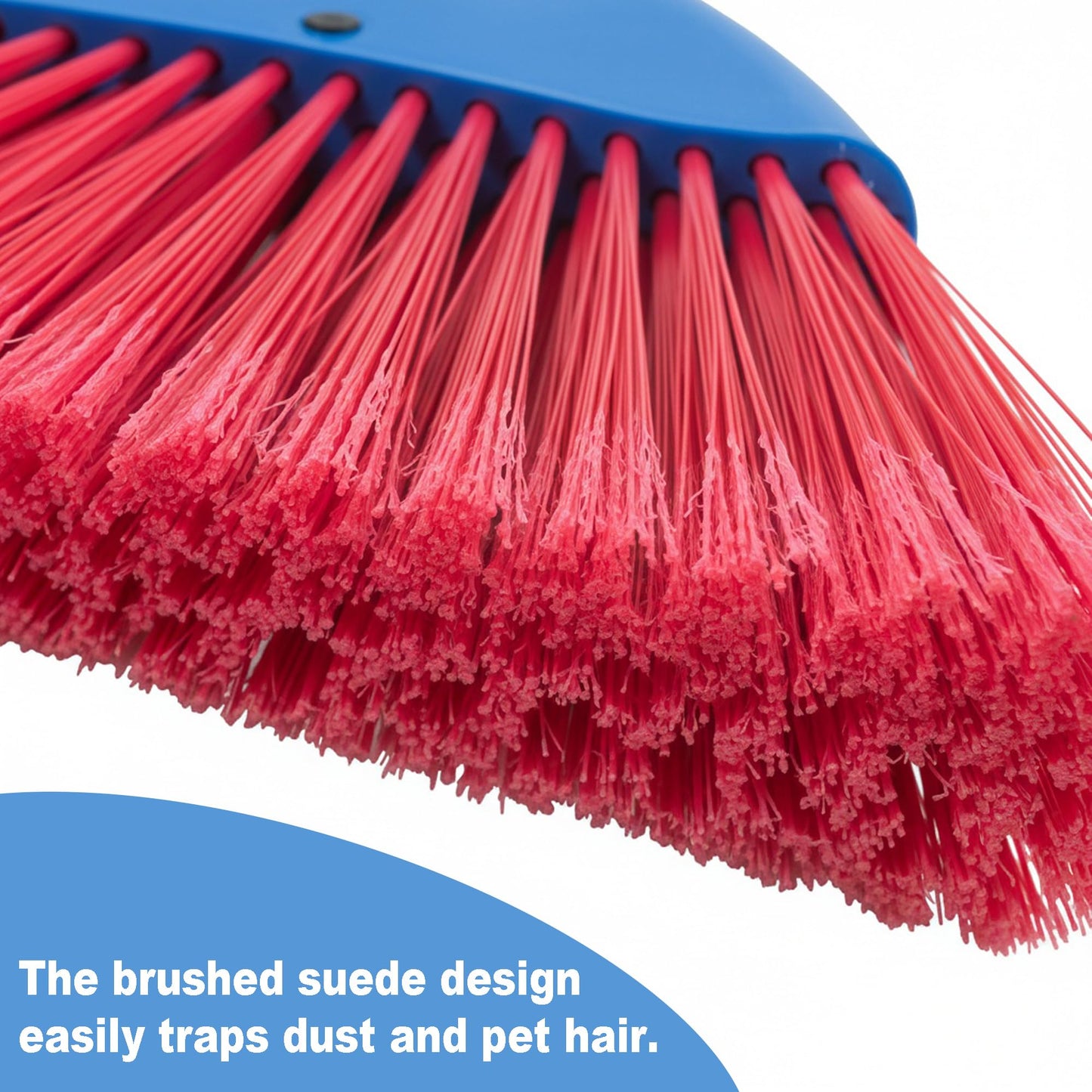 BSMstone Small Broom-Indoor or Outdoor Portable Broom with Adjustable Handle, Cleaning Little Helper for Housekeeping,Office,Working Desk,Pet Nest