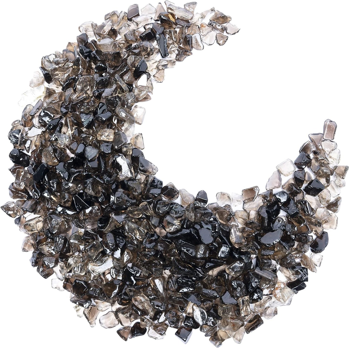 ZAICUS Smoky Quartz Crystal Chips Bulk Gemstone Valentine Gift, Healing Crystal Natural Irregular Shaped Crushed Stone Reik Healing Tumbled Chips Crystal Chips for Witchcraft & Jewelry Making 1 Lb