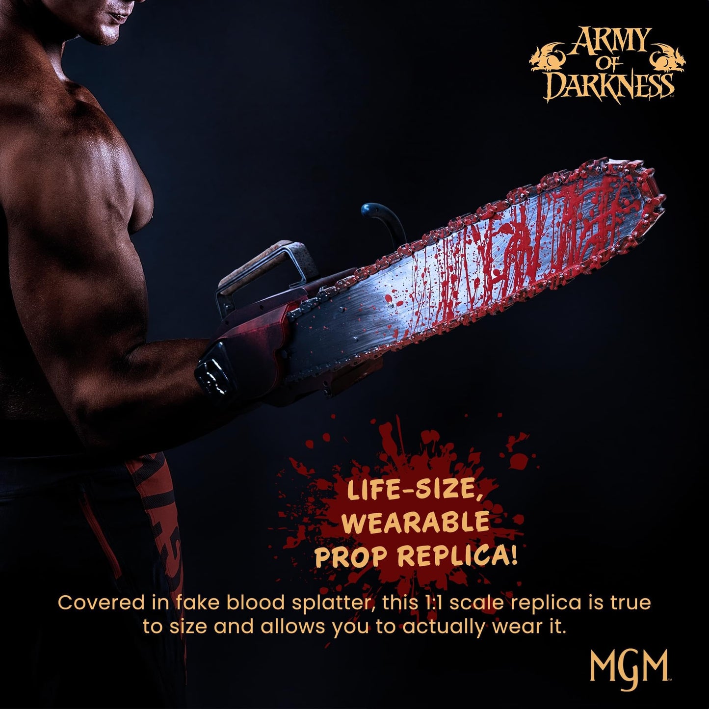 Army of Darkness Ash's Chainsaw 1:1 Scale Electronic Prop Replica | Officially Licensed Collectible