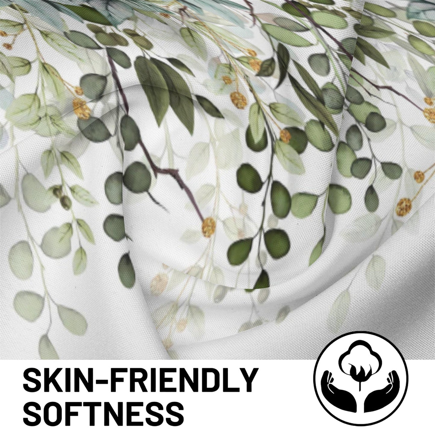 AYTTBIS Sage Green Eucalyptus Leaves Curtain Valance for Windows Watercolor Window Treatments 1 Panel Short Curtains for Kitchen Windows Bathroom Bedroom,42 x 12 Inch