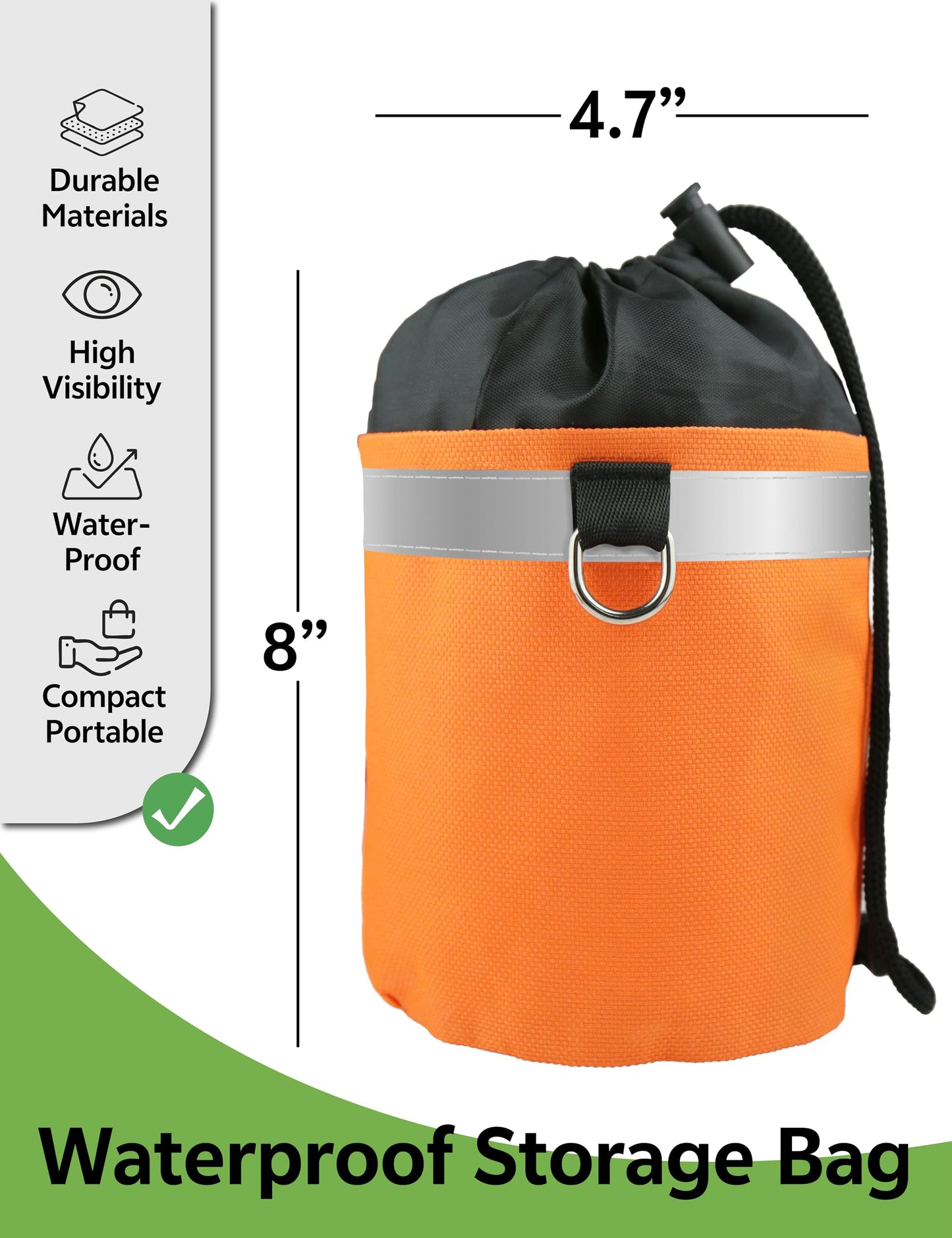WiseRoot Arborist Throw Line Kit: Ultra Slick Throw Rope & 11/15Oz 900D Throw Weight with Reflective Storage Bag, Arborist Equipment for Tree Work, Climbing, Trimming, High Limb Rigging