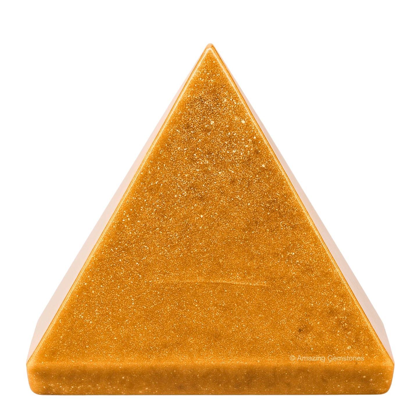 Amazing Gemstone Yellow Jasper Pyramid Crystal Healing Stones - 2" Great Pyramid Figurine of Natural Stone Pyramid for Meditation, Reiki, Chakra Balancing and Crystal Pyramids Grid