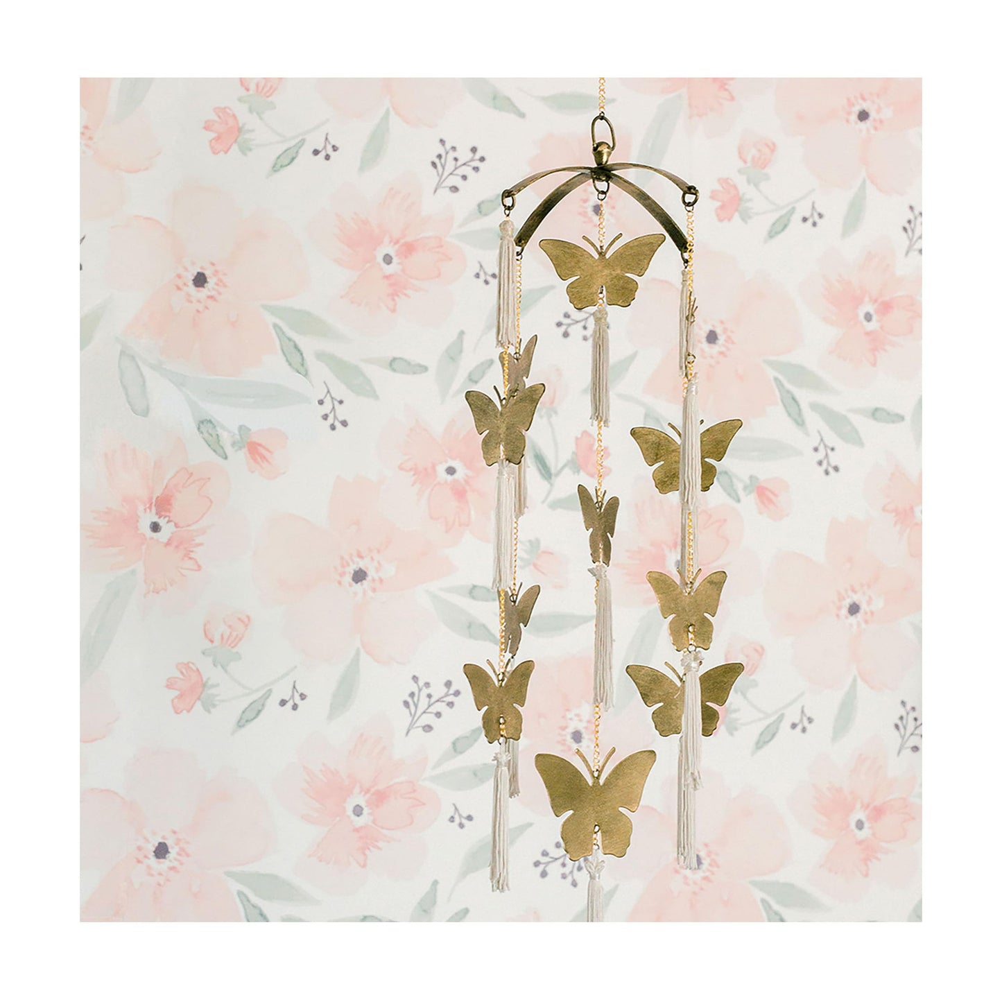 Crane Baby Butterfly Nursery Décor for Boys and Girls, Ceiling Hanging, 6" x 6" X 36"