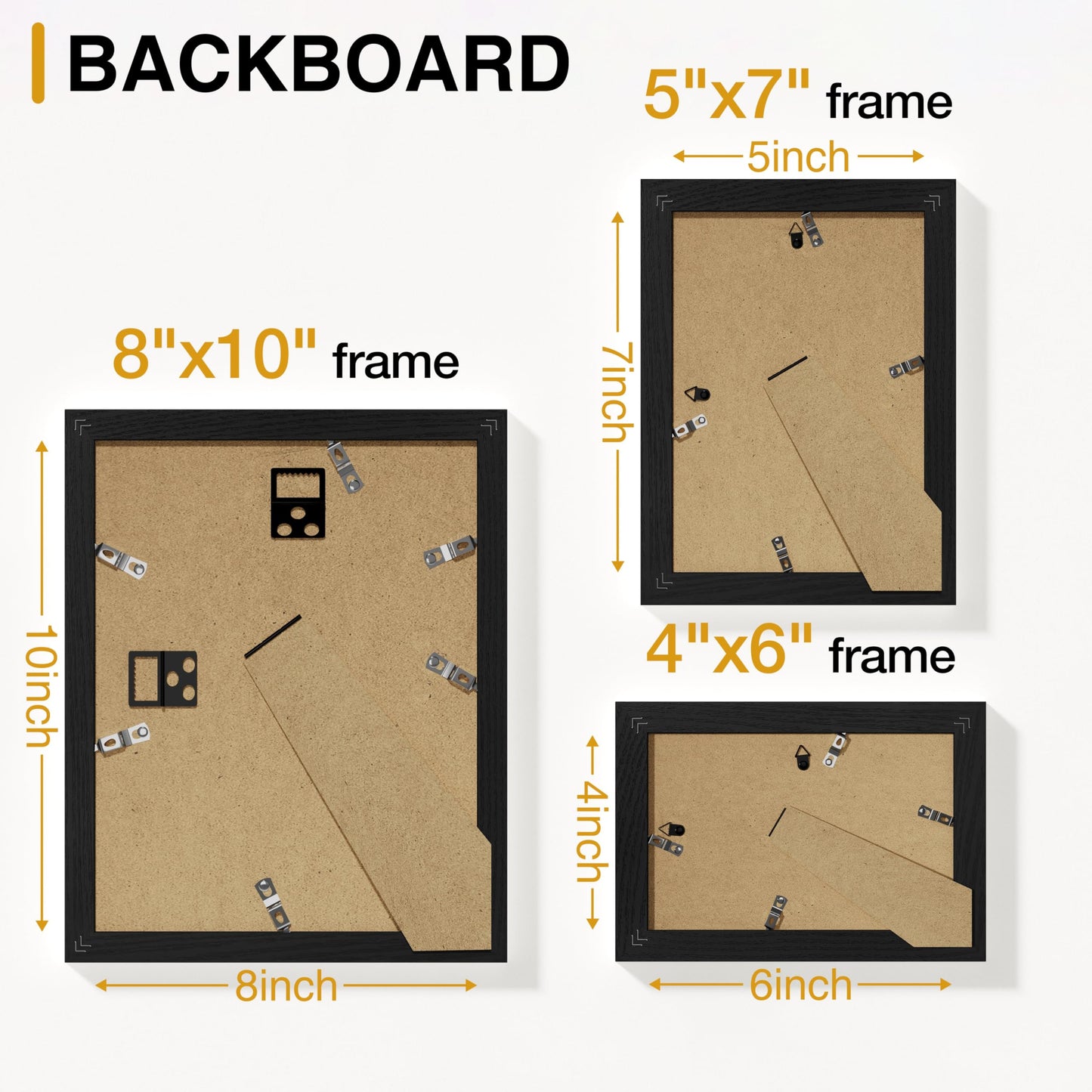 Vittanly 12 Pack Picture Frames Collage Wall Decor for Mounting or Tabletop Display, Gallery Wall Frame Set for Family, Multi Sizes Including 4pcs 8x10, 4pcs 5x7, 4pcs 4x6, Black