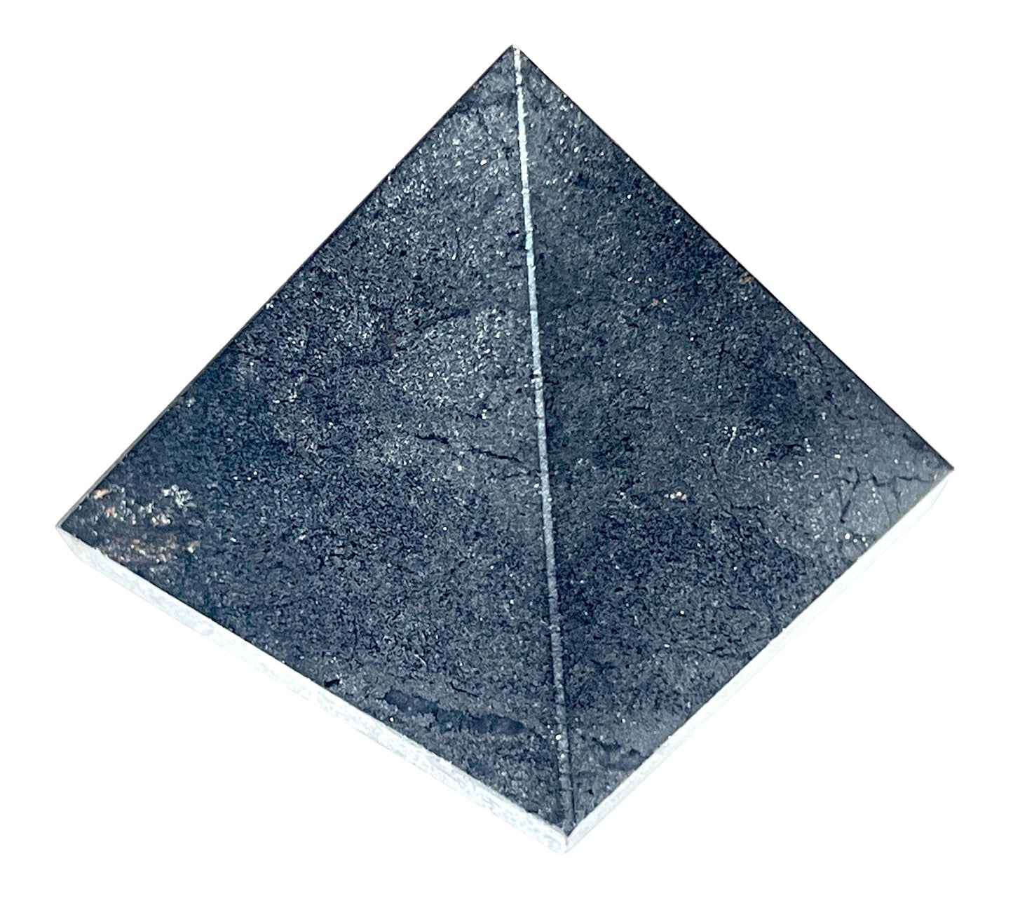 Hematite Energy Pyramid – Birthstone Meditation & Balance Stone, 2 Inch