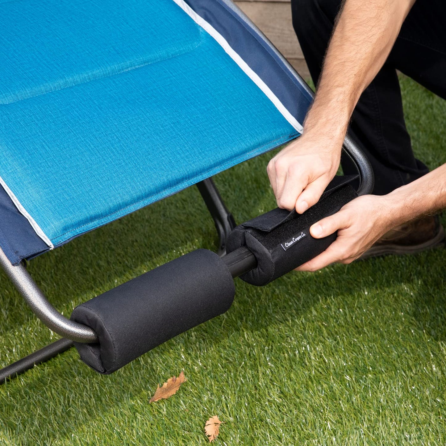 The Original Zero Gravity Chair Cushion for Foot Rest Allows You to Relax in Total Comfort – Great for Antigravity Outdoor Recliner, Folding Camping Chair with Foot Rest – Split, 2 x 8