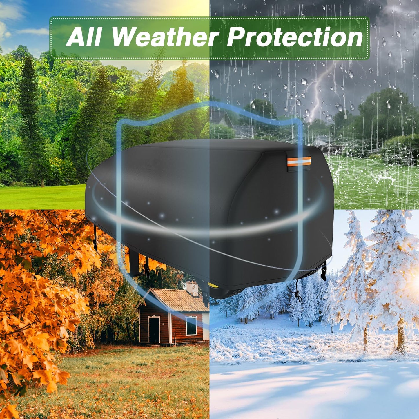EVRBUL Log Splitter Cover Waterproof, 83" x 45" x 39", for 15-45 Ton Log Splitter, Heavy Duty Wood Splitter Cover, All Weather Protection
