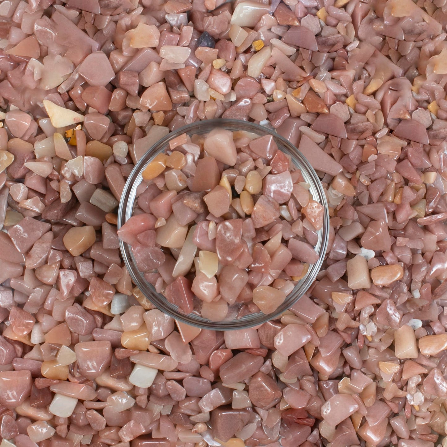 ZAICUS Pink Opal Chips Bulk 1 lb Natural Crushed Crystal Stones for Crafting, Tumbling, Resin Art, Reiki Healing, Meditation, Chakra Energy, Witchcraft Supplies, Valentine Gifts