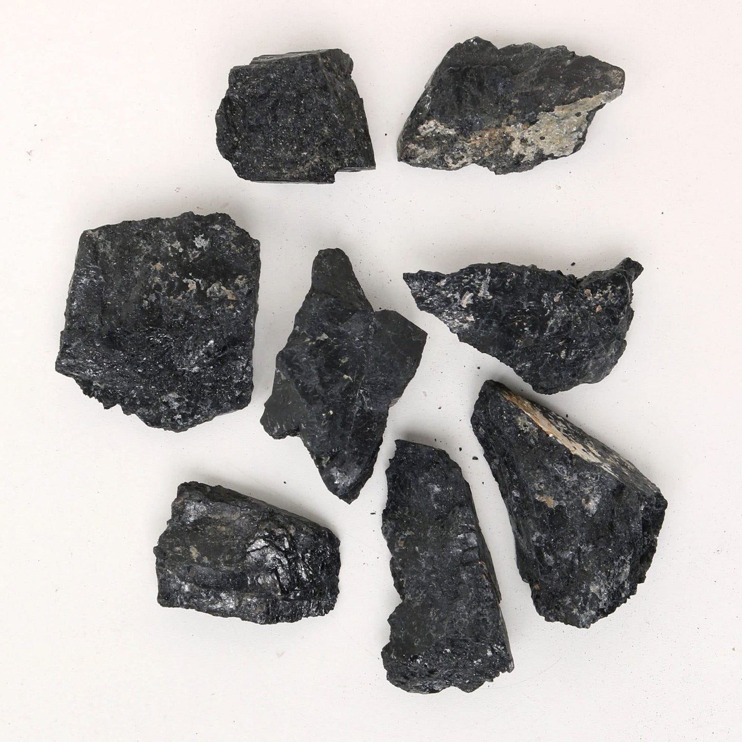REAL-GEMS Natural Raw Healing Crystals Rough Stones for Tumbling, Cabbing, Polishing, Wire Wrapping, Wicca & Reiki Crystal Healing, Mix Gemstones,7 Chakra (Black Tourmaline)