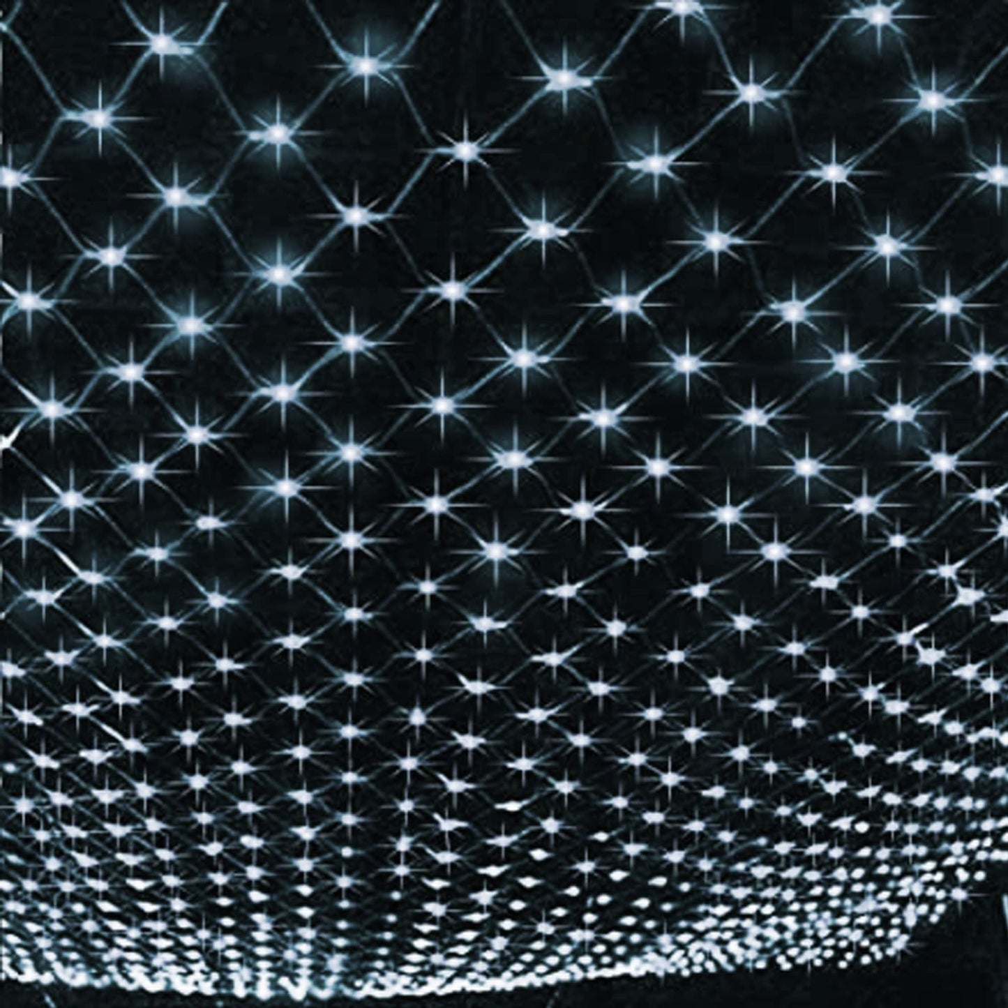 Dazzle Bright Christmas 360 LED Net Lights, 12FT x 5 FT Connectable Waterproof String Lights Clear Wire with 8 Modes, Christmas Decorations for Indoor Outdoor Xmas Party Yard Garden Decor (White)
