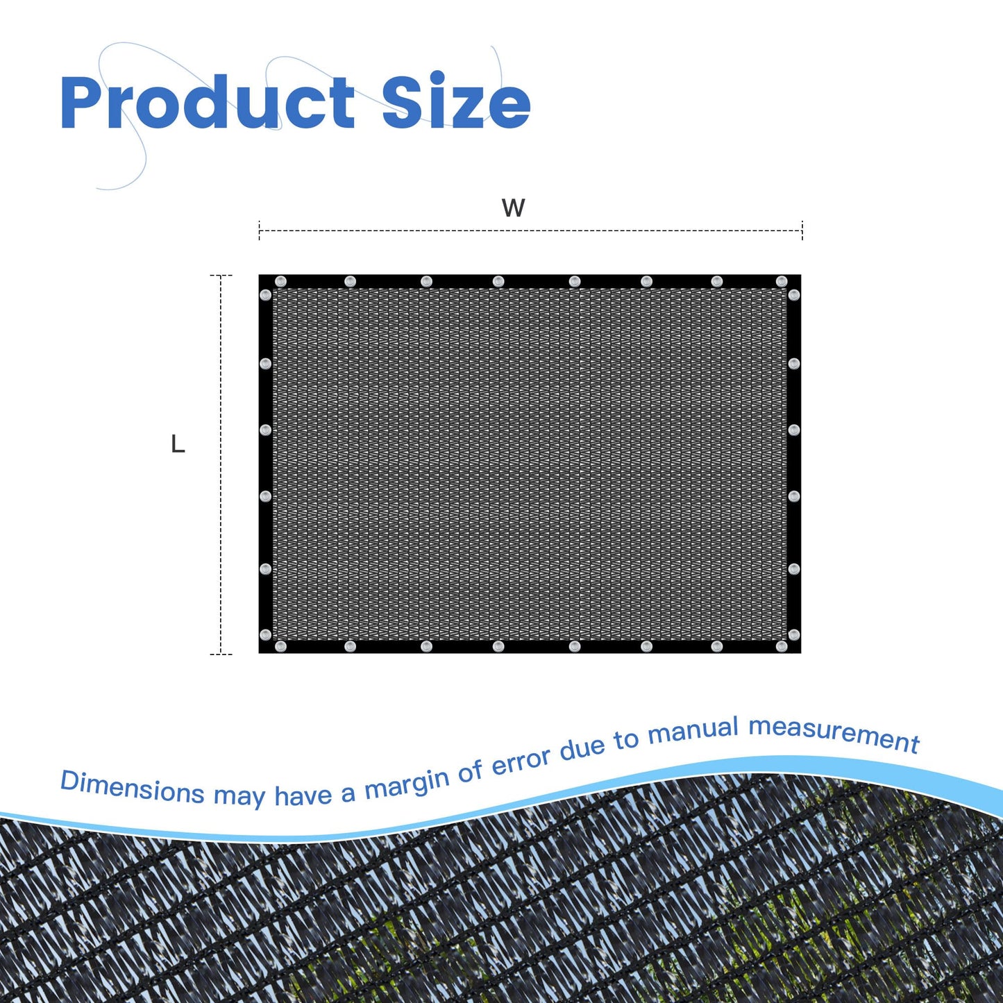 ARKOST 90% Shade Cloth for Garden 12x12 FT, Outdoor Sun Shade Netting with Reinforced Grommets, Pergola Shade Cover Mesh Tarp for Plants Patio Greenhouse Chicken Coop, Black
