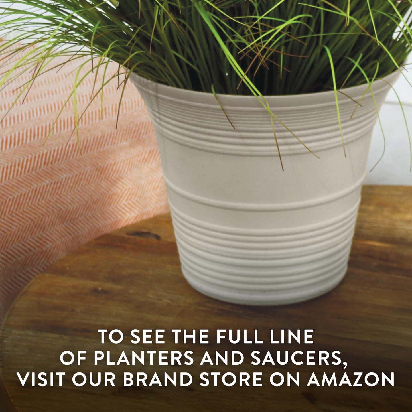 The HC Companies 7 Inch Sedona Round Self Watering Planter Pots, Lightweight UV-Resistant Plastic Indoor & Outdoor Planters, 4-Pack Flower Pots for Garden & Home Decor, Wild Red