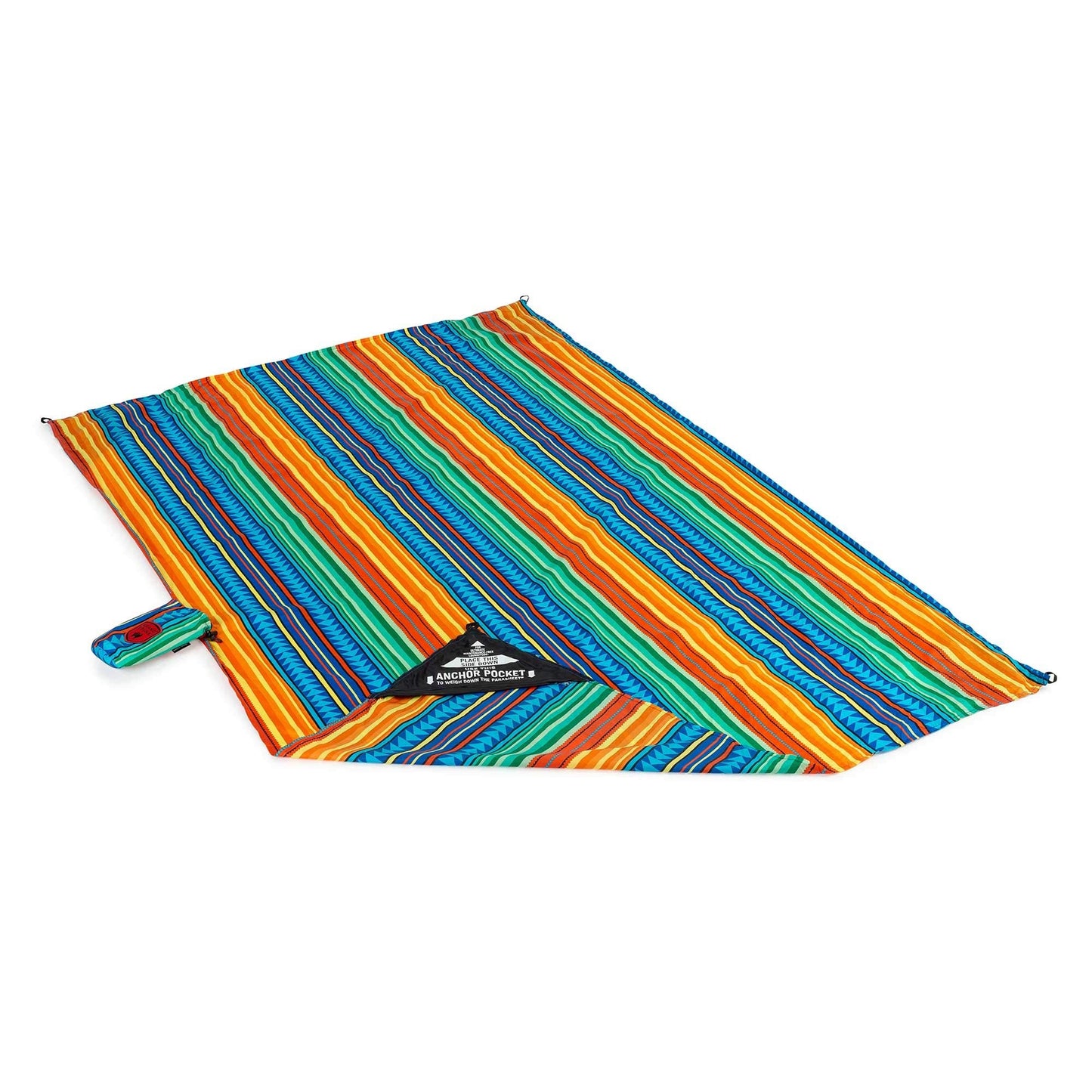 GRAND TRUNK Adventure Sheet Outdoor Blanket | Sand-Proof, Water-Resistant Beach & Picnic Blanket for Camping & Travel | Lightweight, Compact 7' x 7' | Cabo