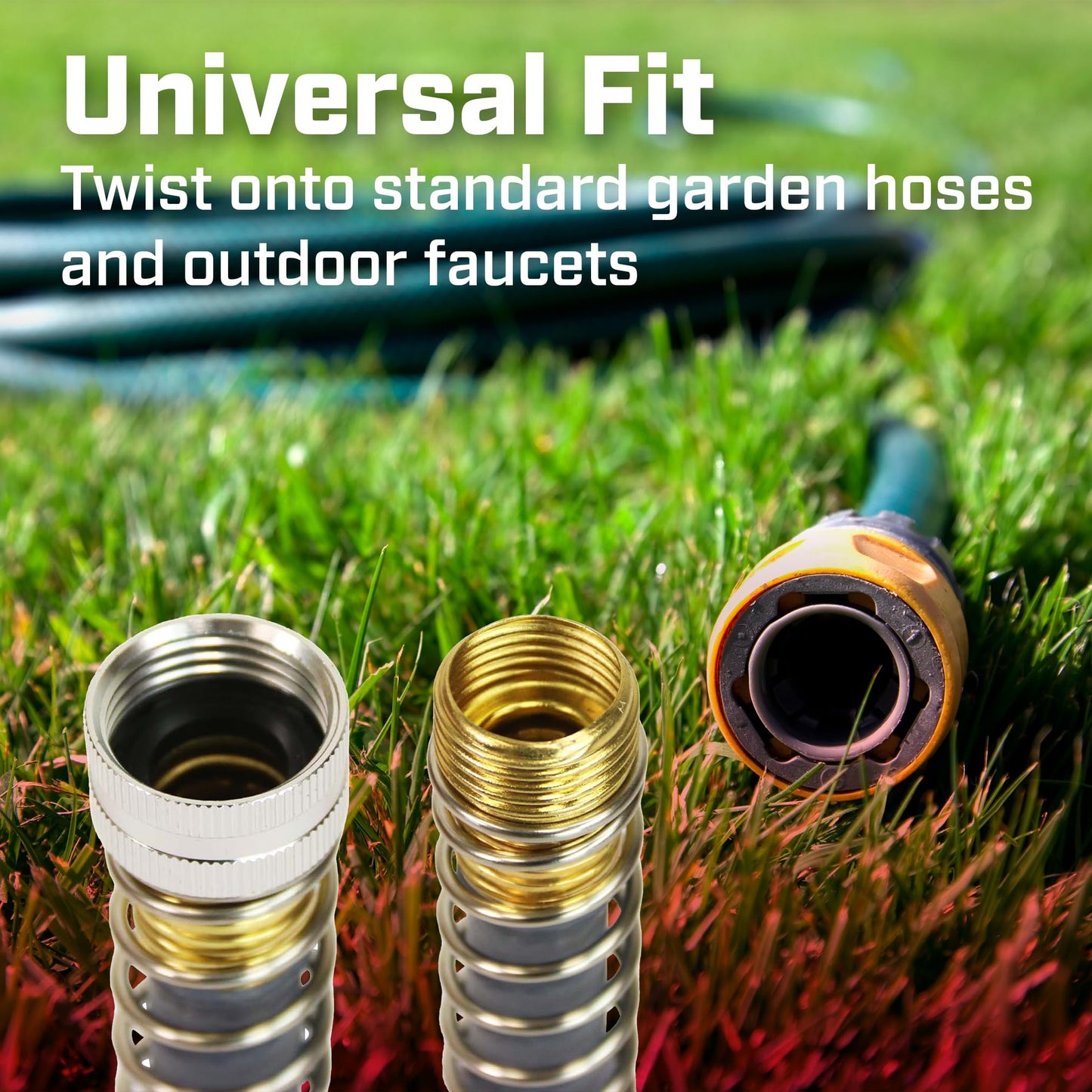 Chapin International Chapin 6-9501: Kink Extension 4 Pack, Fits Standard Garden Hoses and Spigot Faucets, Metal and Plastic Construction, Leak-Free, for Landscaping and Outdoor Use