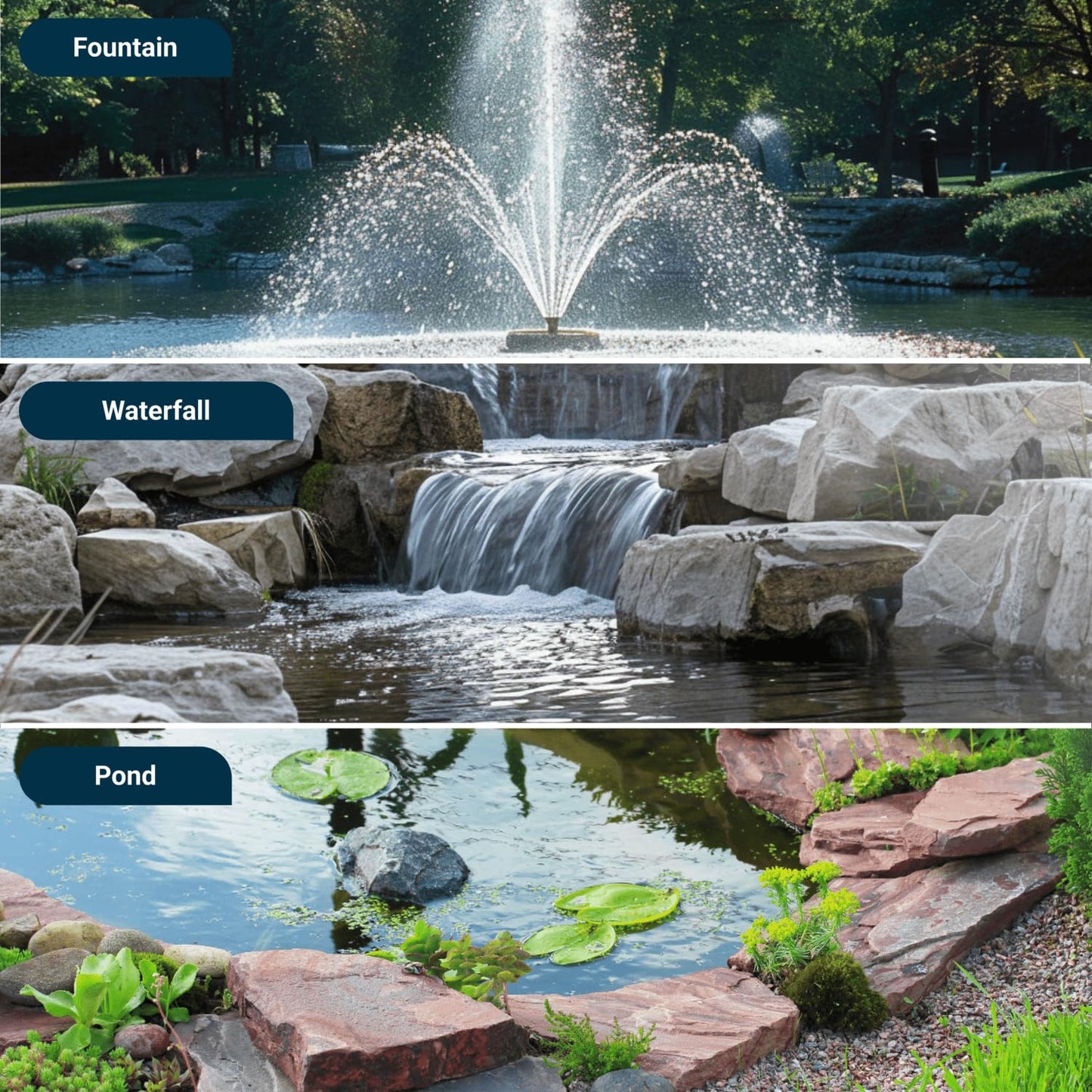 Tsurumi Pump 8PN (50PN2.75S) 1hp, 115V, Submersible Pond & Waterfall Pump, Stainless Steel, 5550 GPH. 2"" Discharge"