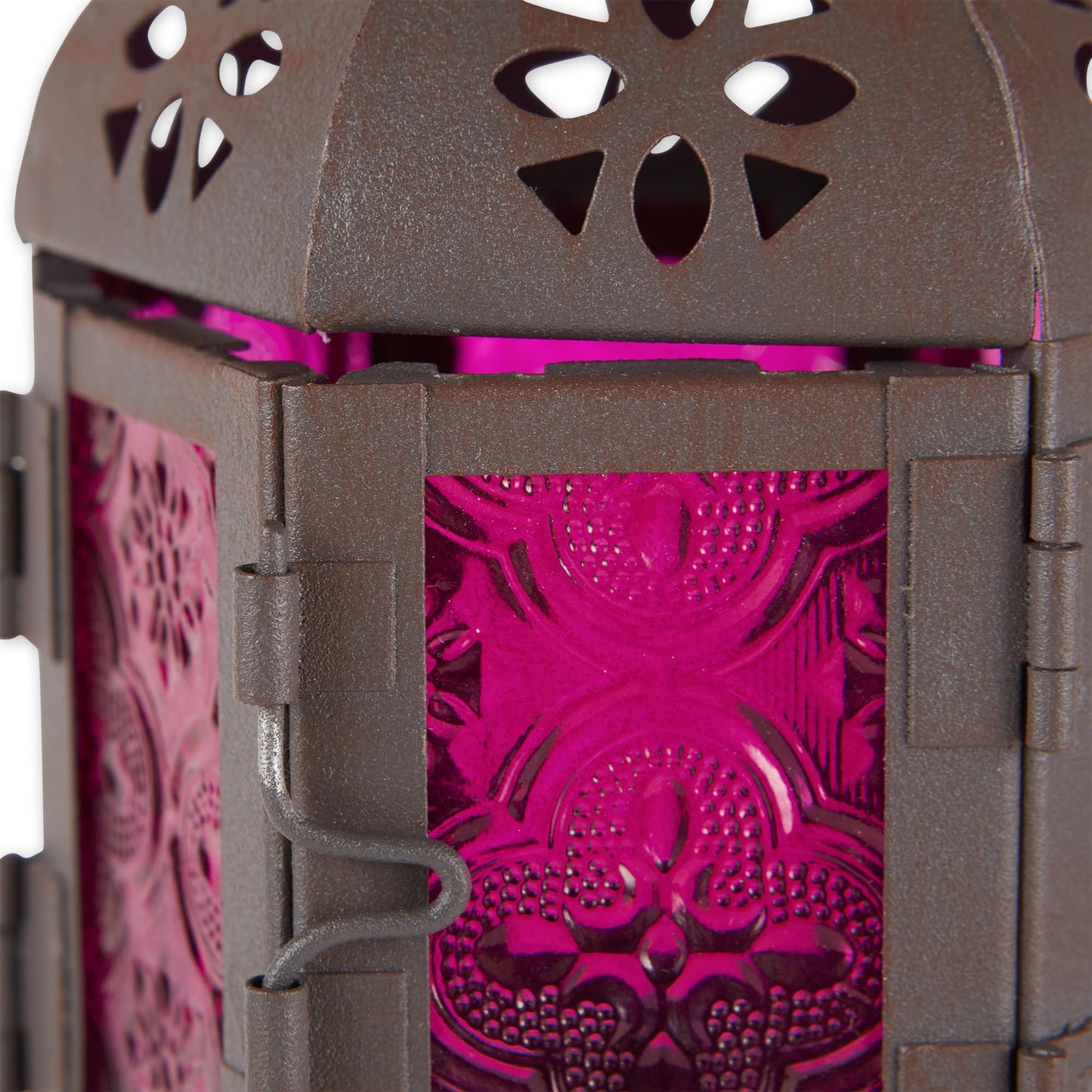 Zings & Thingz 57070470 Cutout Moroccan Hanging Lantern, Black