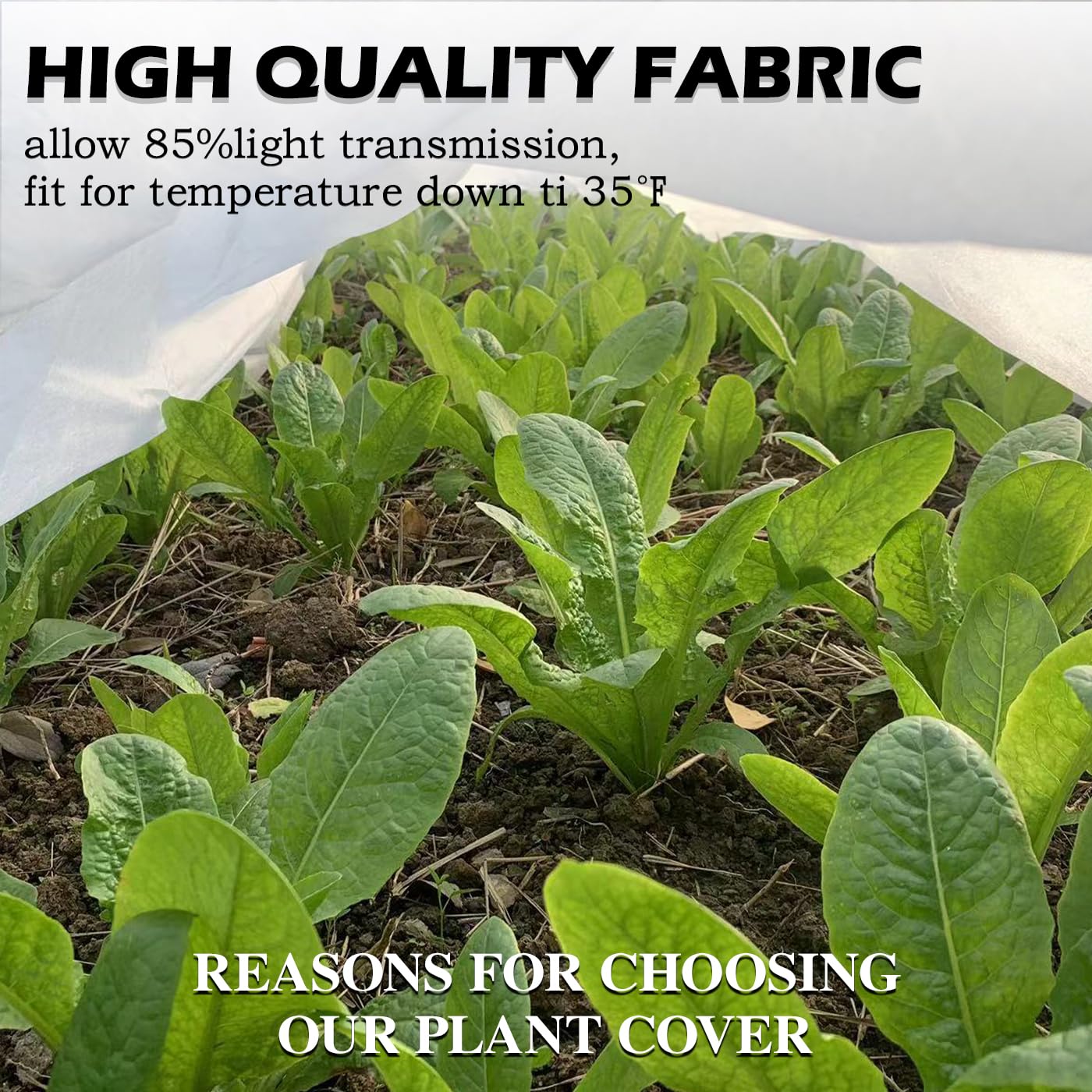 Tilvex Plant Covers Freeze Protection 7 x 100 Ft, Thick Frost Cloth for Outdoor Plants, Winter Plant Blankets and Frost Covers for Garden Frost Protection, Floating Row Cover