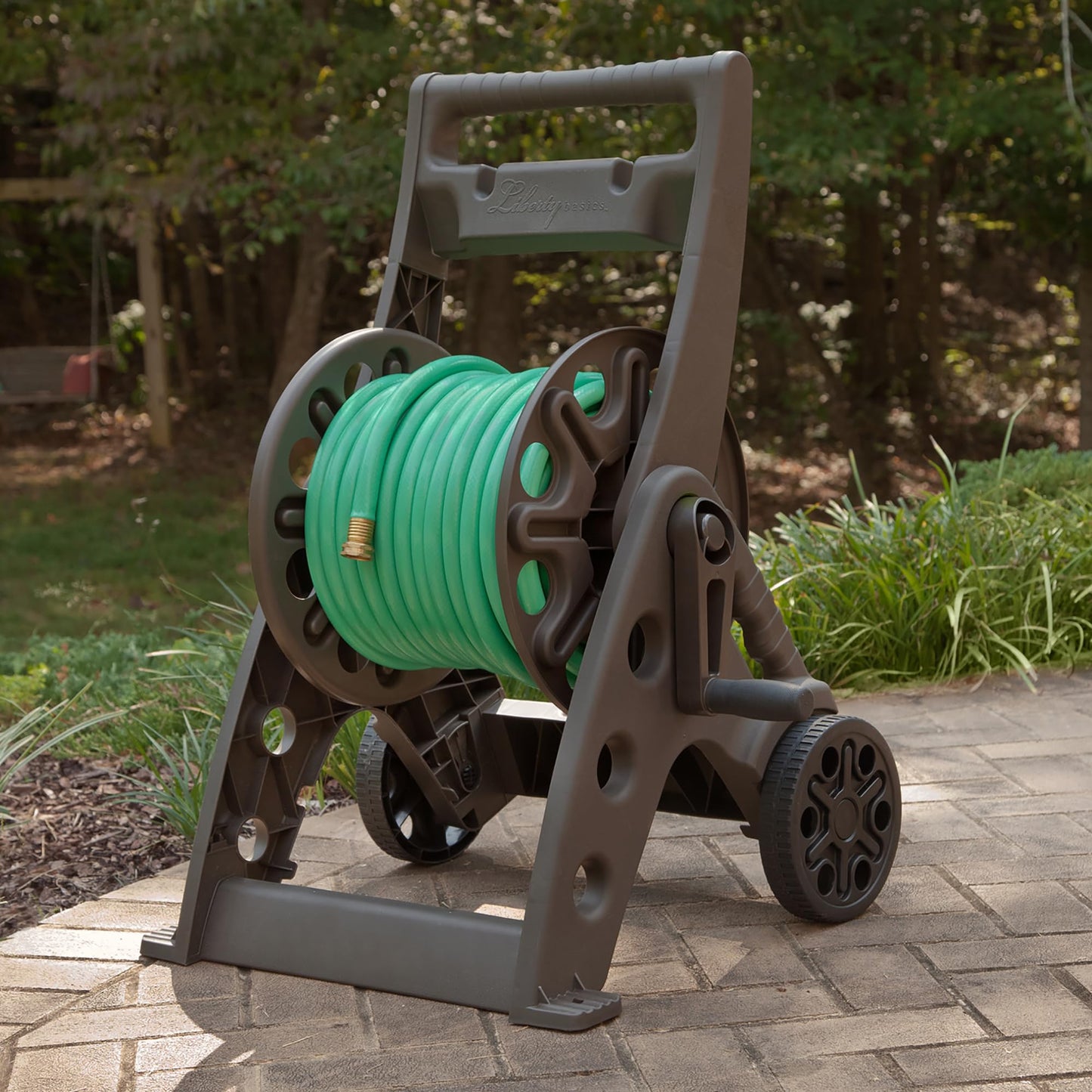 Liberty Garden Products 514 Two Wheel, Hose Cart, Plastic,bronze (Assembly required)