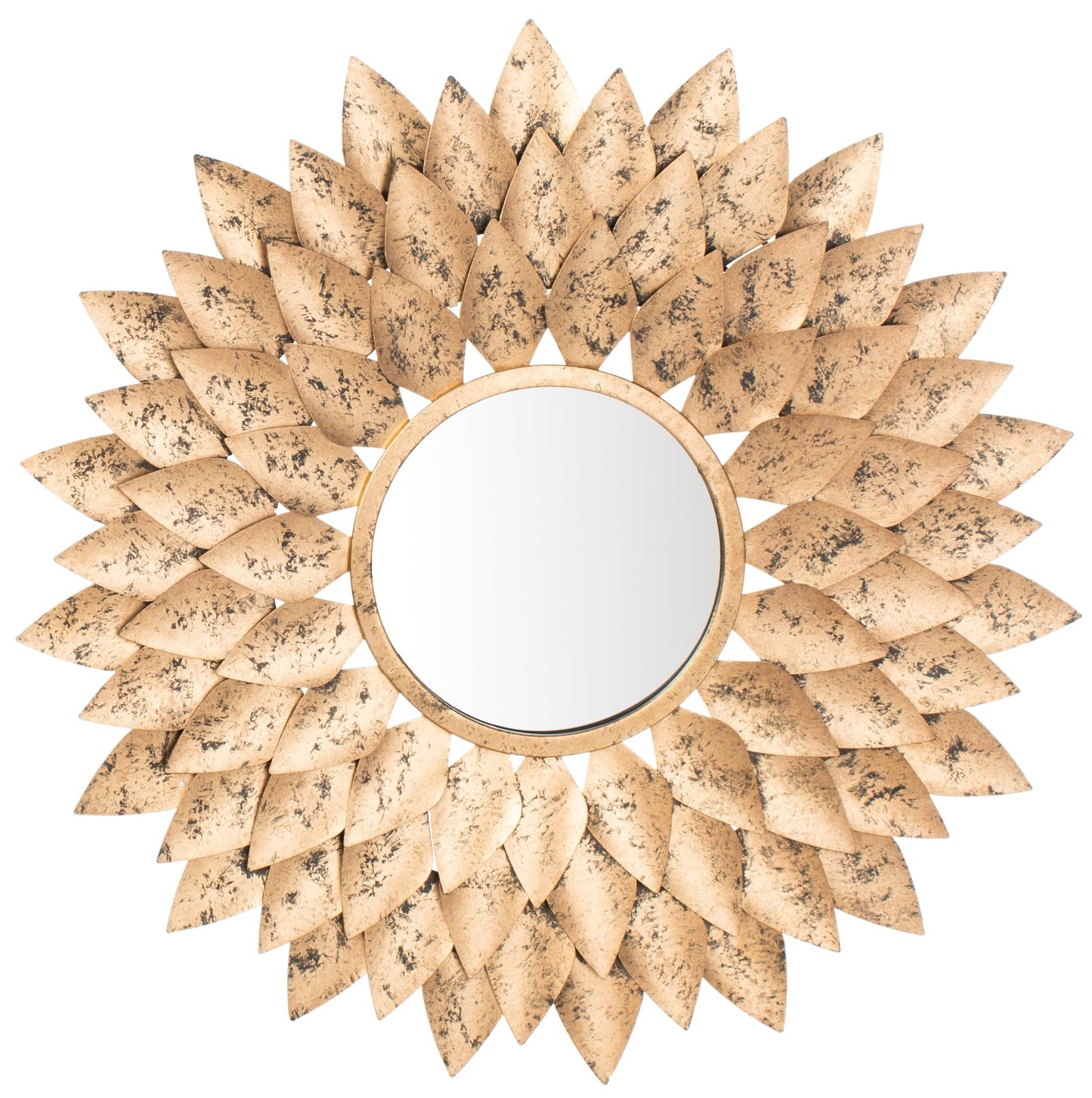 Safavieh Home Collection Lana 27-inch Gold Sunburst Round Mirror