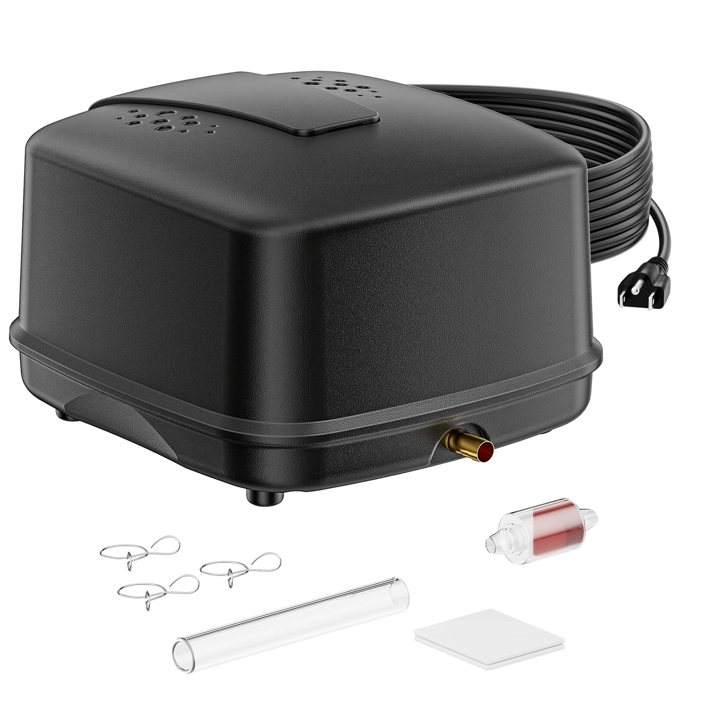 Biling Pond Aerator, Ultra Quiet 43dB 635GPH Pond Air Pump, IP55 Waterproof Septic Aerator for Outdoor Ponds, Koi Ponds, Water Gardens and Septic Tank BL-40