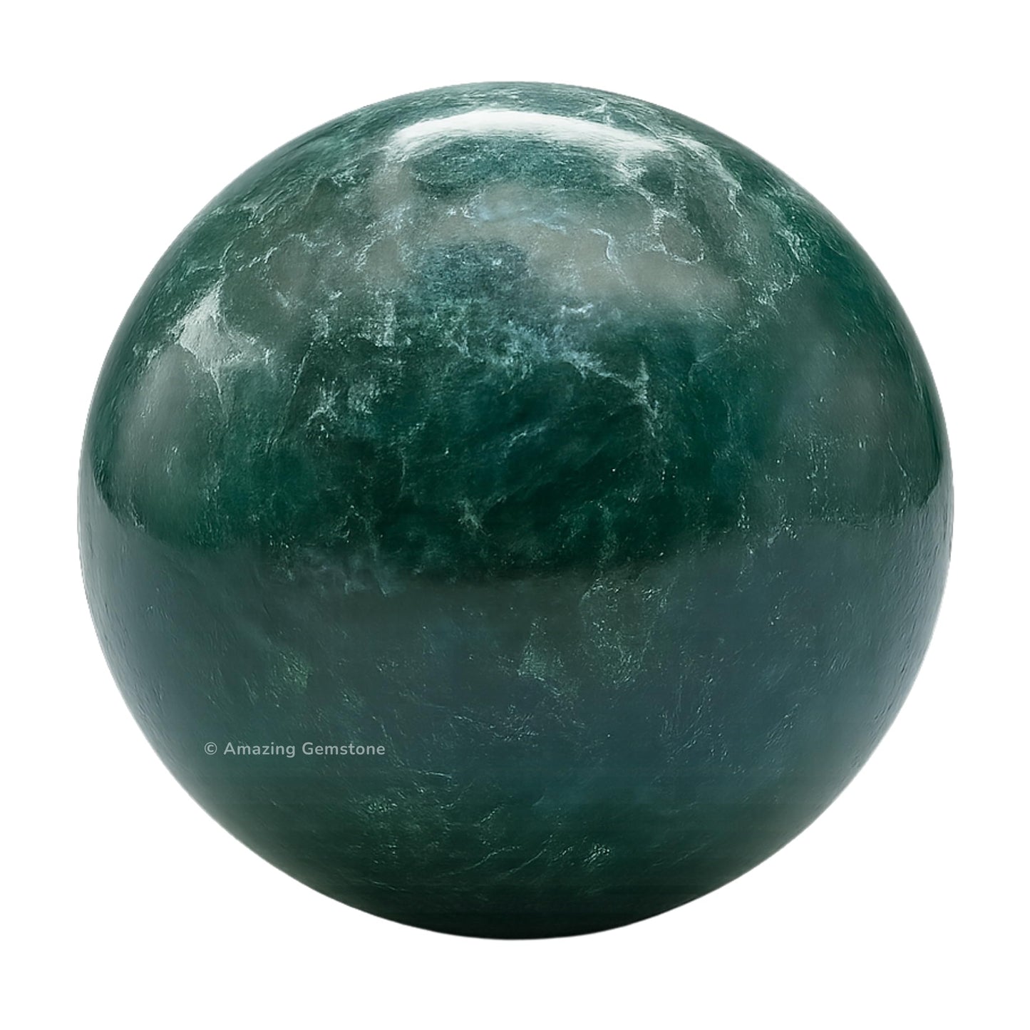 Amazing Gemstone Moss Agate Crystal Ball with Stand - 2" Inches Crystal Sphere Meditation Balls for Witchcraft and Decorative Balls