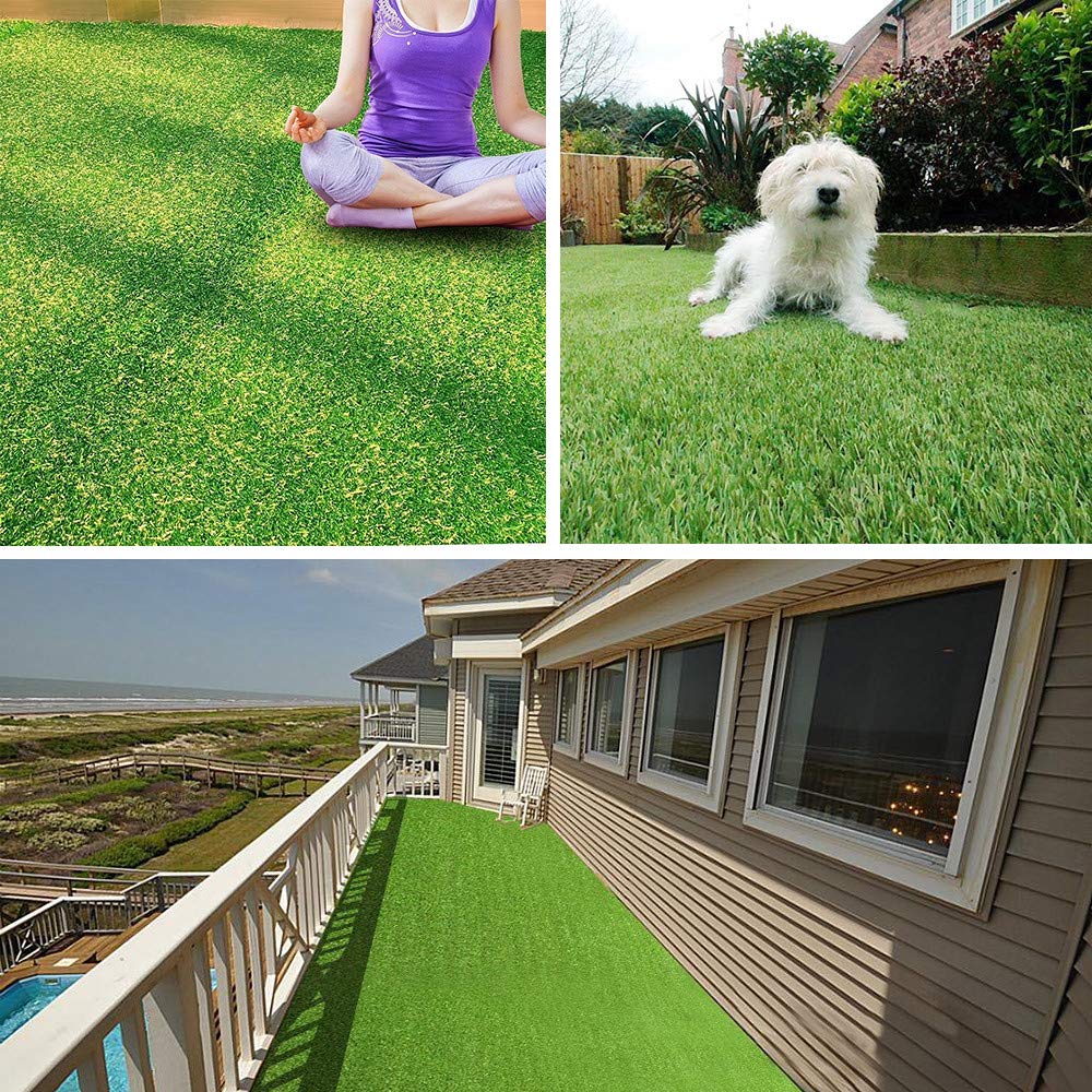 Petgrow Pet Pad Artificial Grass Turf 5.5'x6.5' - Realistic Thick Synthetic Fake Grass Mat for Outdoor Garden Landscape Dog Faux Grass