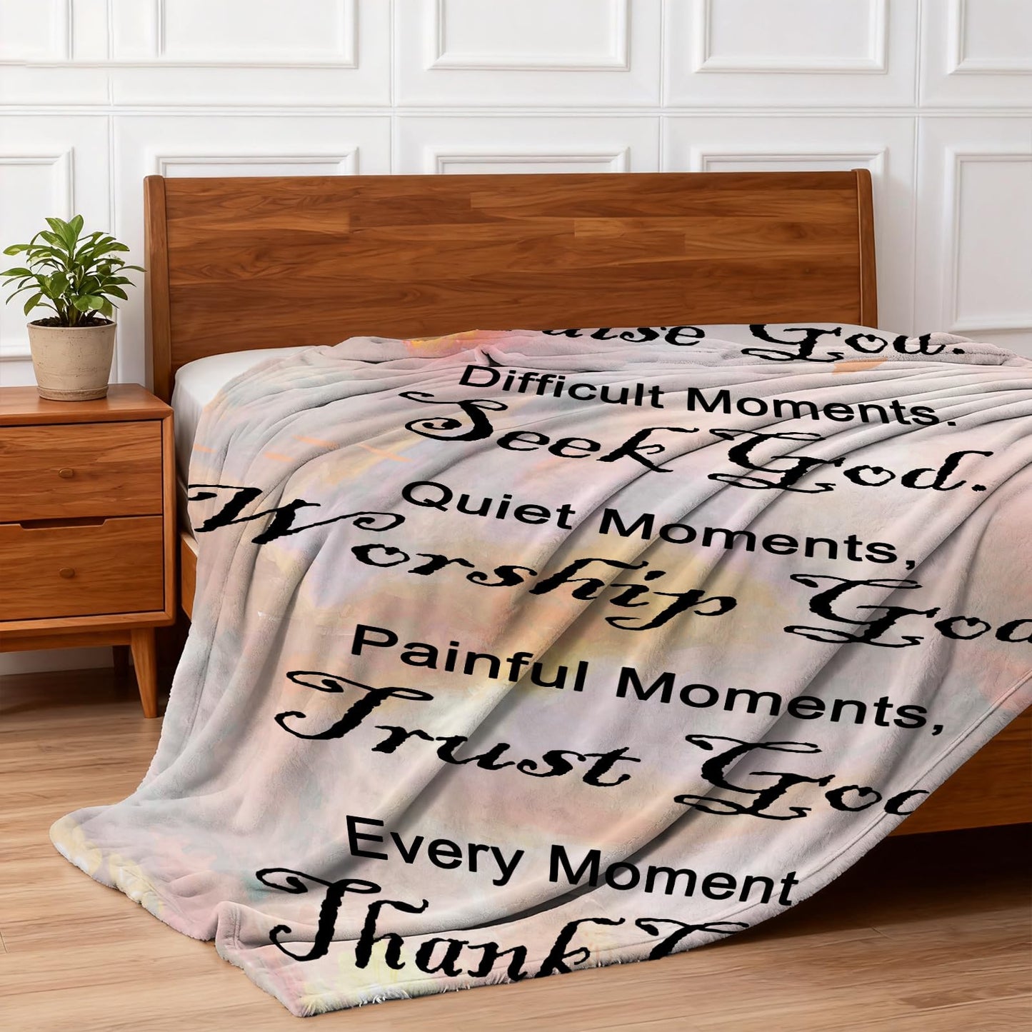COMFAR Christian Gifts for Women Faith, Inspirational/Religious/Spiritual Gifts for Adults, Soft Throw Blankets for Women/Men, Personalized Blankets for Adults 40"x 50"
