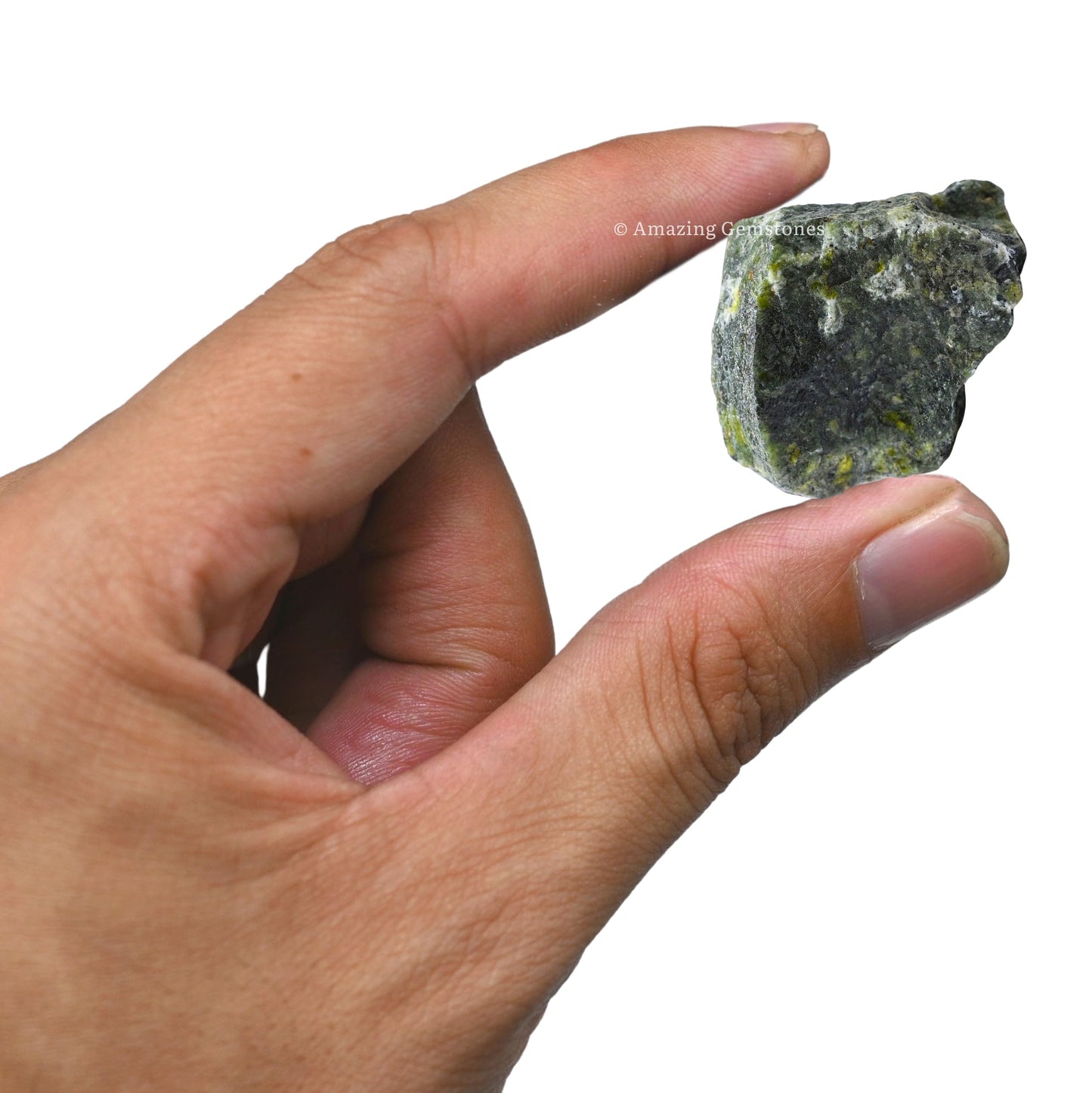 Amazing Gemstone Green Jade Raw Crystals and Healing Stones, Natural Rocks for Tumbling - DIY Raw Stones and Crystals, 2 Pieces
