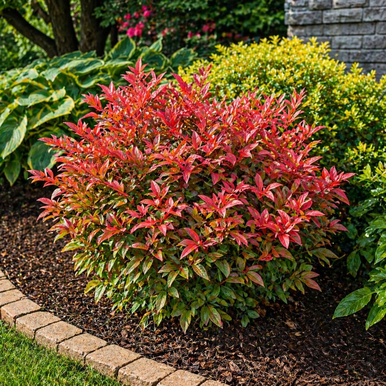 1 Nandina Domestica, 2.5 Inch Pot Nandina Live Plant, Heavenly Bamboo, Easy Care, Evergreen Shrub with Seasonal Red Foliage, Ideal for Garden & Landscape
