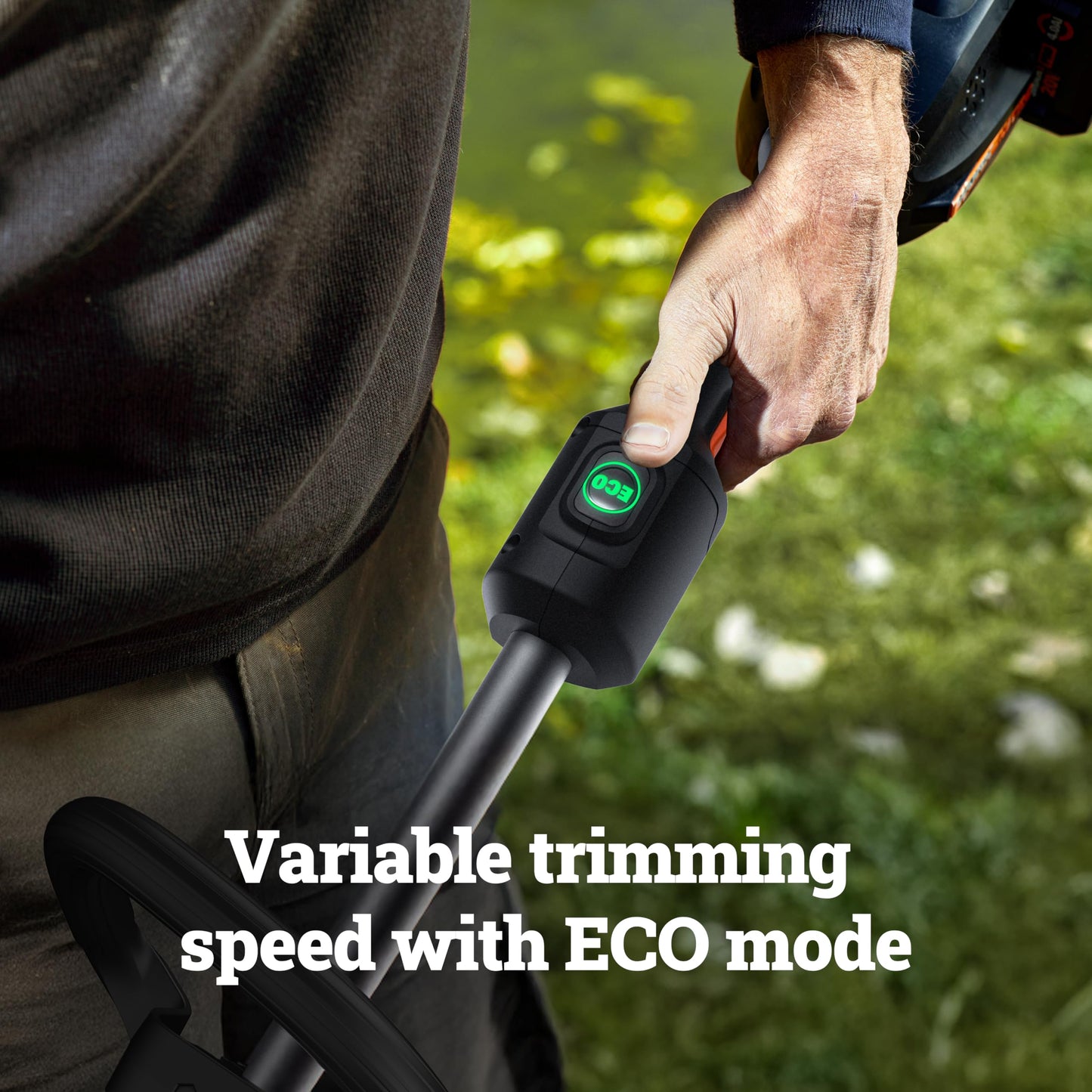 Worx Cordless String Trimmer, 15" Electric Weed Wacker with Dual-exit Bump-Feed Head, 25CC Gas-Like 40V Weed Eater with Brushless Motor, 2 × 4.0 Ah Batteries & Charger Included, WG185