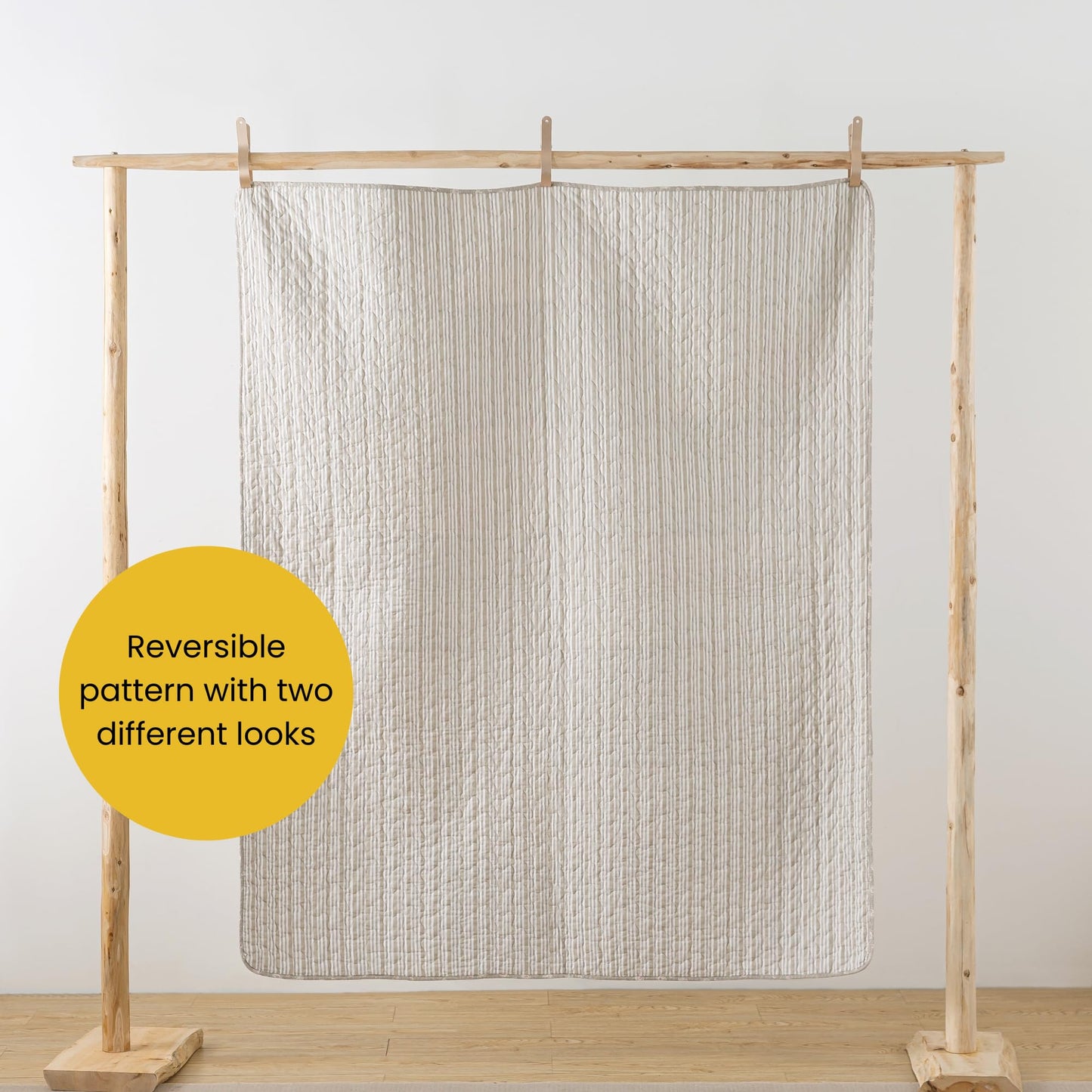 SLPR Cotton Quilted Throw Blanket, 50" x 60" Floral Farmhouse Patchwork Quilt, Shabby Chic Patchwork Throw Lap Quilt for Couch, Walk in The Cotswolds