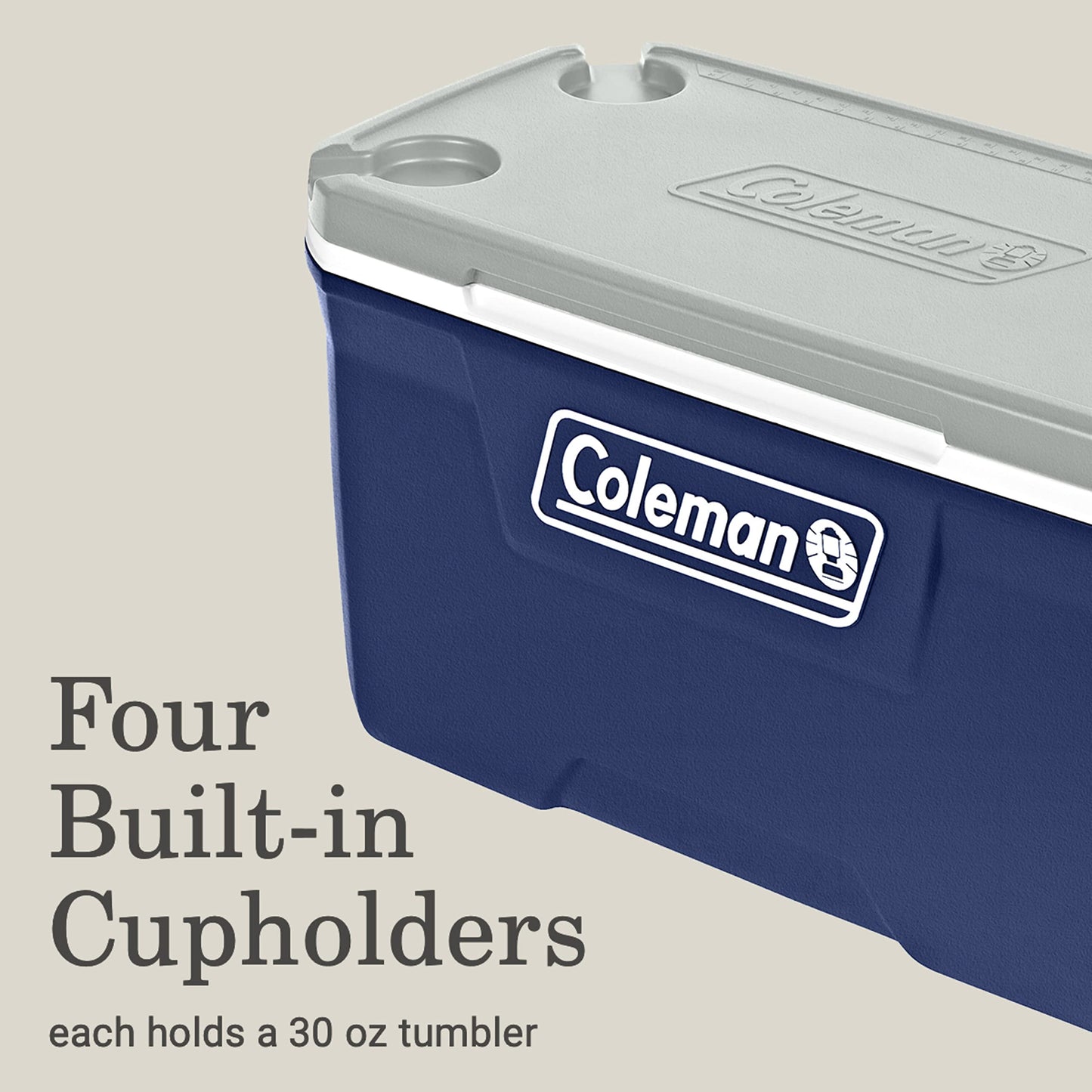 Coleman Classic Series Insulated Portable Cooler, Leak-Resistant Outdoor Hard Cooler Keeps Ice up to 5 Days, 52/70/120/150 Quart