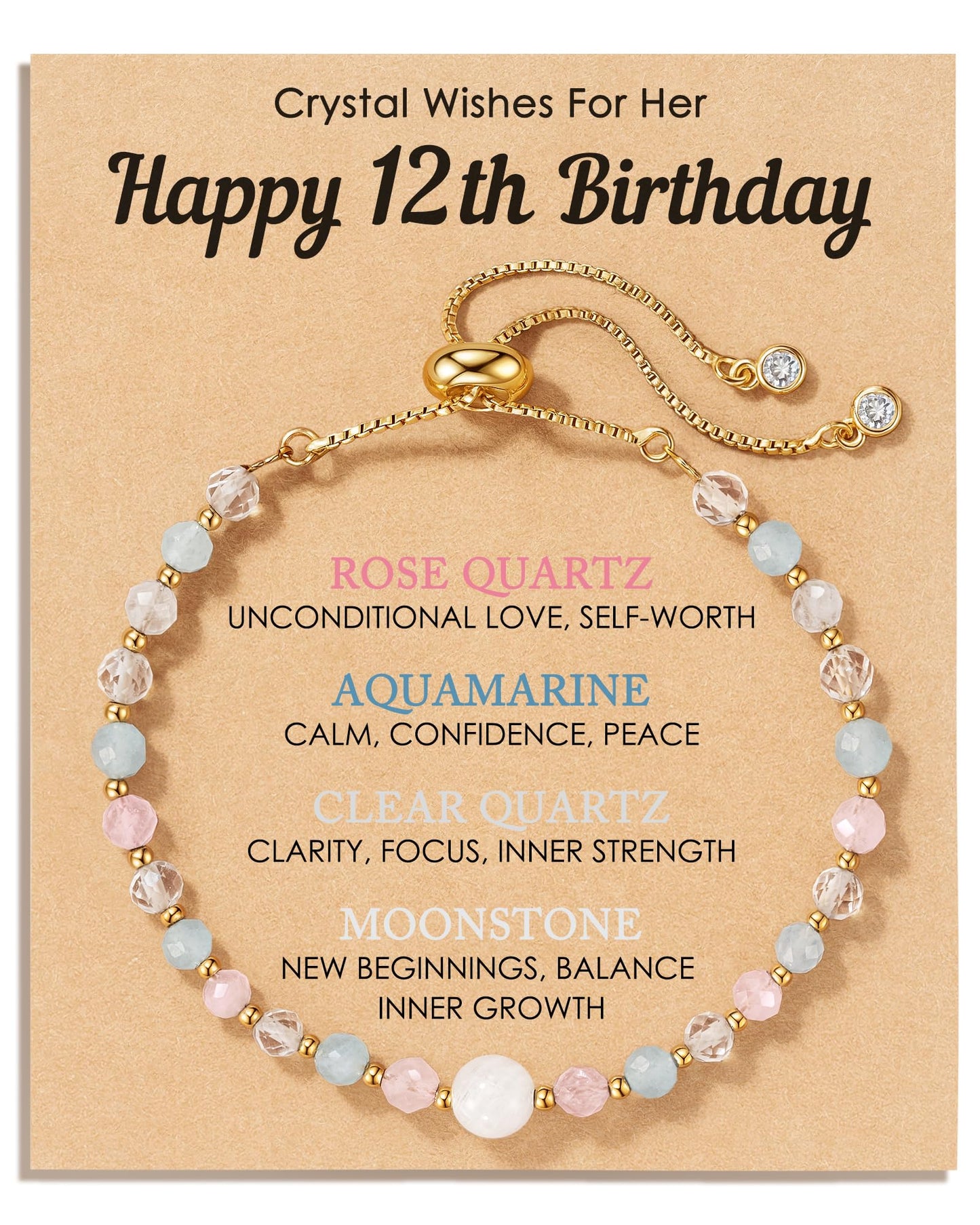 HGDEER12 Year Old Girl Birthday Gift for 12 Year Old Girls Bracelets Jewelry 12th Birthday Decoration Preteen Tween Trendy Stuff