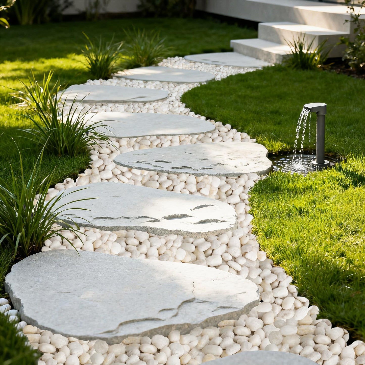Onlyfire 10lb White Polished Pebbles, 3/8"-13/16" Natural Decorative River Rocks Aquarium Gravel Stones for Landscaping, Indoor Plants, Vase, Succulent, Fish Tank