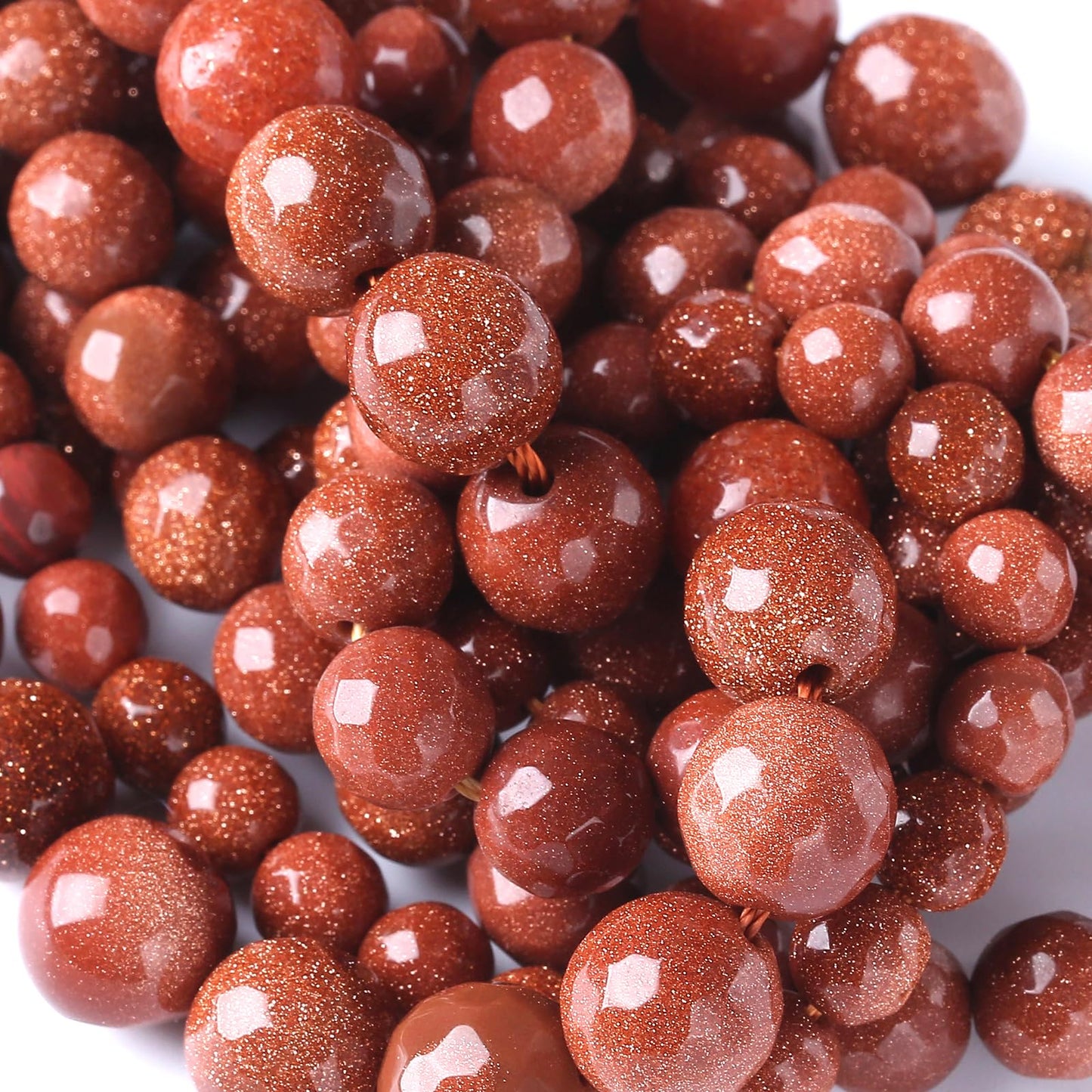 45pcs 8mm Natural Gold Sandstone Beads Faceted Stone Energy Healing Beads for Jewelry MakingDIY Bracelet Necklace Accessories 15" (8mm, Faceted Gold Sandstone)