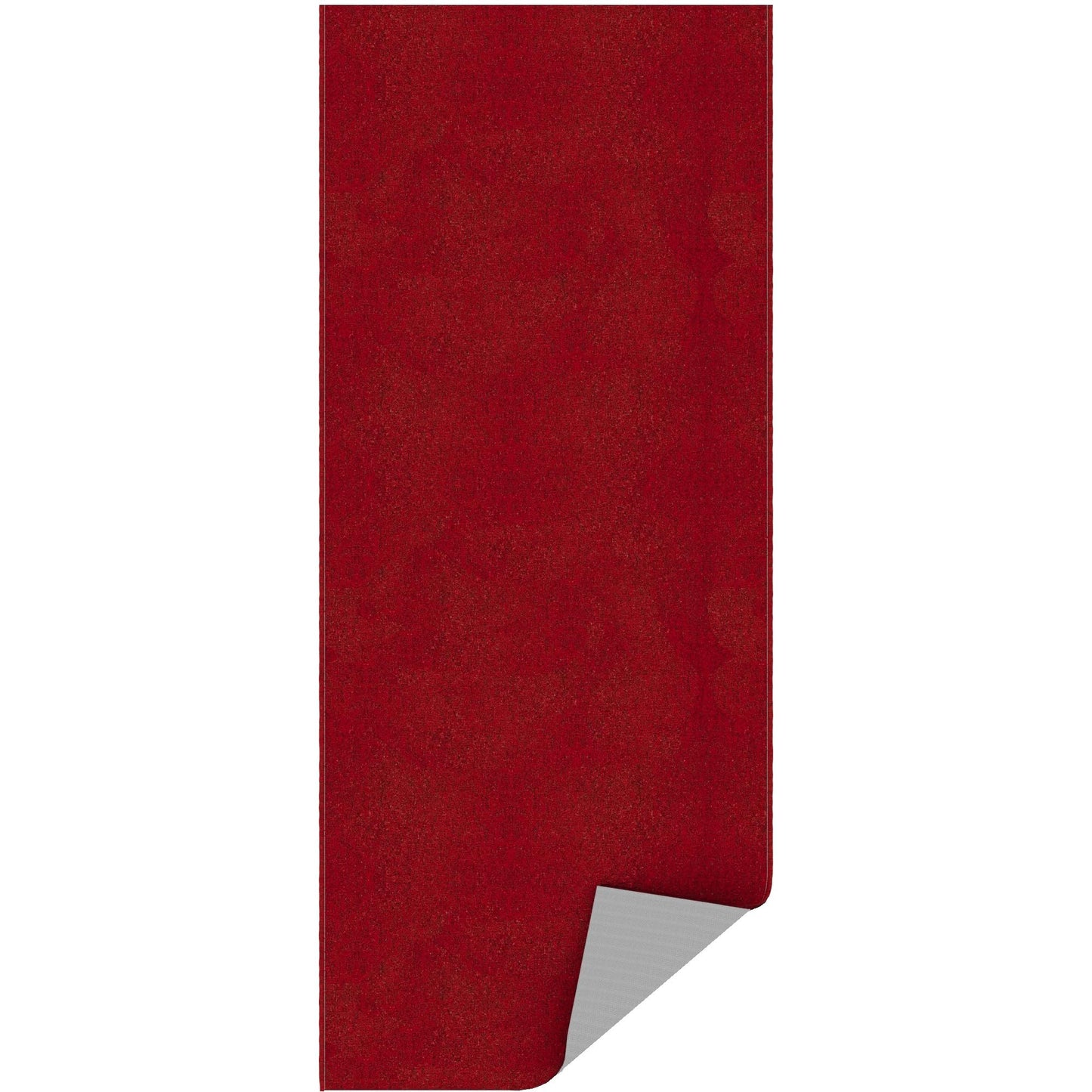 Ottomanson 2'7" x 3' Ultra-Thin Entryway Rug - Durable Non-Slip Mat for High-Traffic Areas - Fits Under Doors for Easy Entry - Ideal for Front Door, Hallway, Kitchen, Bathroom & Mudroom, Red