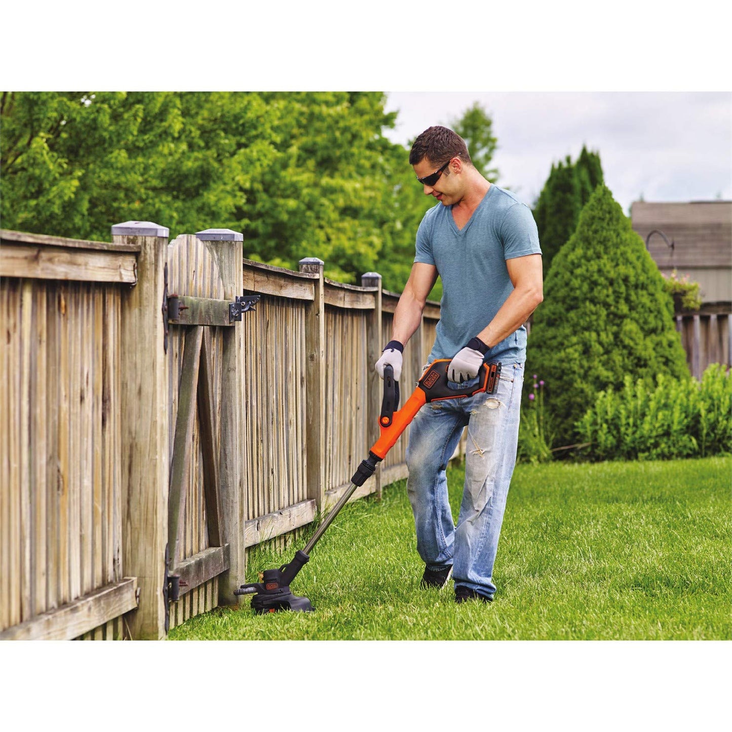 THTEN AF-100 String Trimmer Spool Compatible with Black and Decker GH600 GH900 LST201 LSTE525 BESTA510 30ft 0.065" Refills Line AFS Weed Eater Edger with RC-100-P Spool Cap Covers 6 Pack