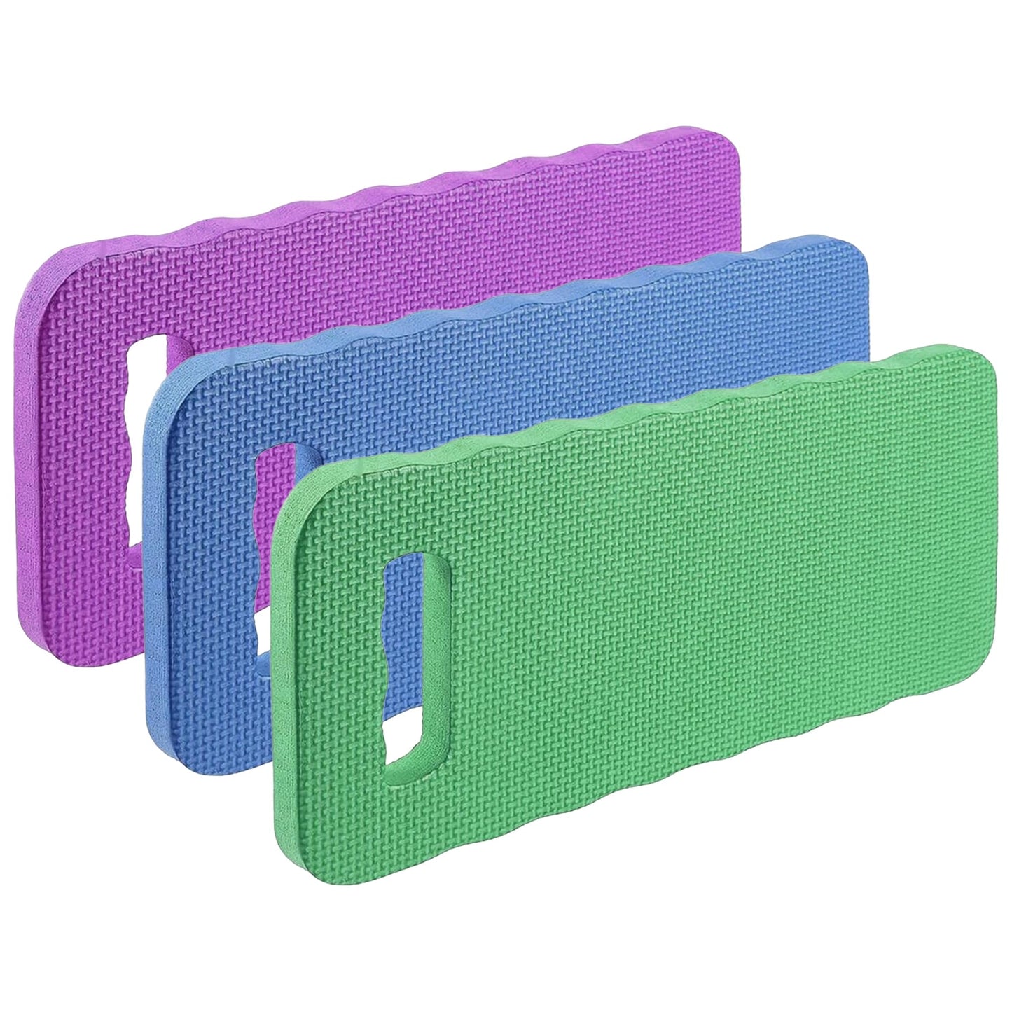 Black Duck Brand Large Kneeling Pads 15" x 7" for Gardening, Cleaning & Repairs – 3 Pack – Waterproof, Lightweight & Durable for Indoor & Outdoor Use
