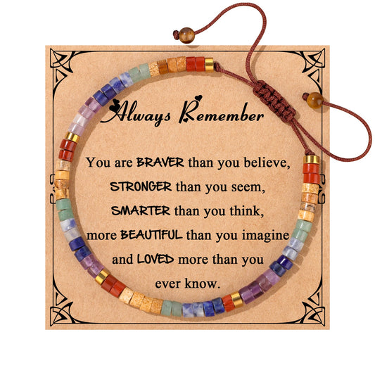 Teen Gifts Teenages Bracelets Teen Trendy Stuff Birthday Christmas Gifts Natural Stone Bracelets Cute Teenager Jewelry for Back to Scool East Christmas