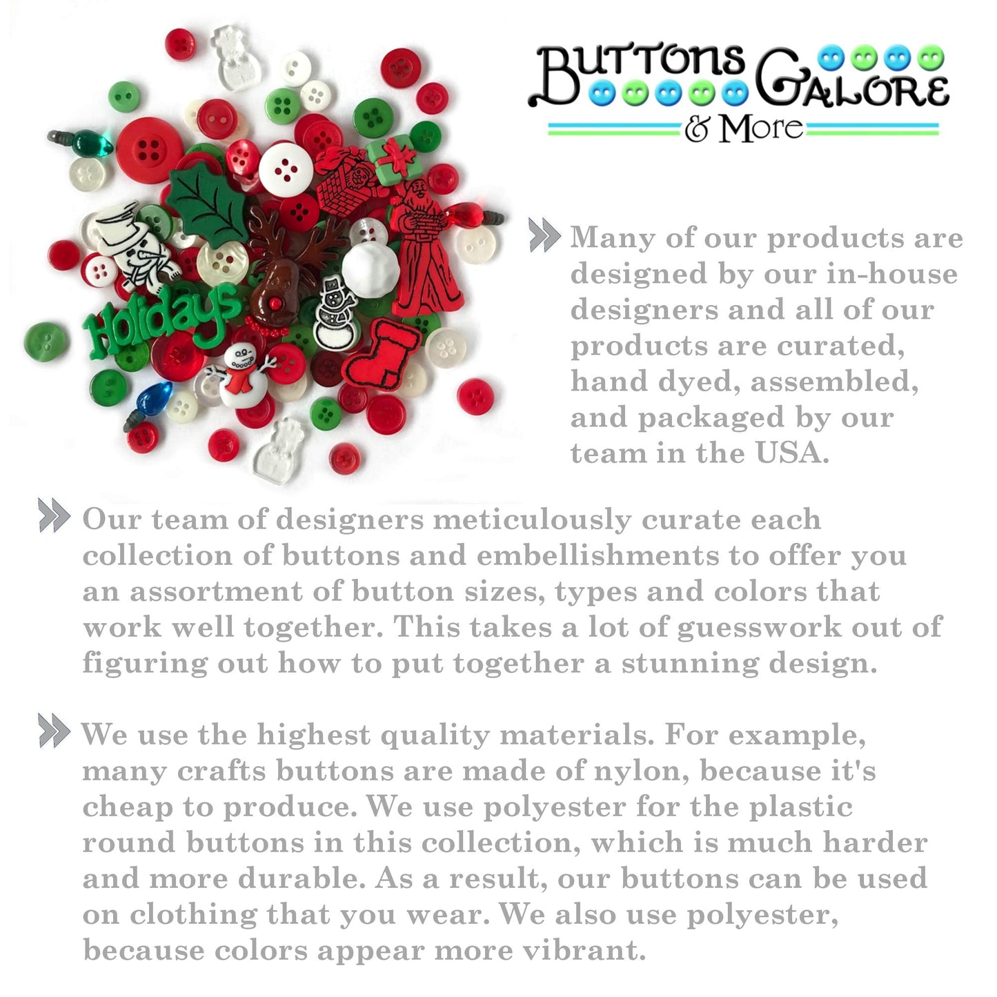 Buttons Galore and More Collection Round Novelty Buttons & Embellishments Based on Variety of Themes, Holidays and Seasons for DIY Crafts, Scrapbooking, Sewing, Cardmaking and Other Projects – 50 Pcs