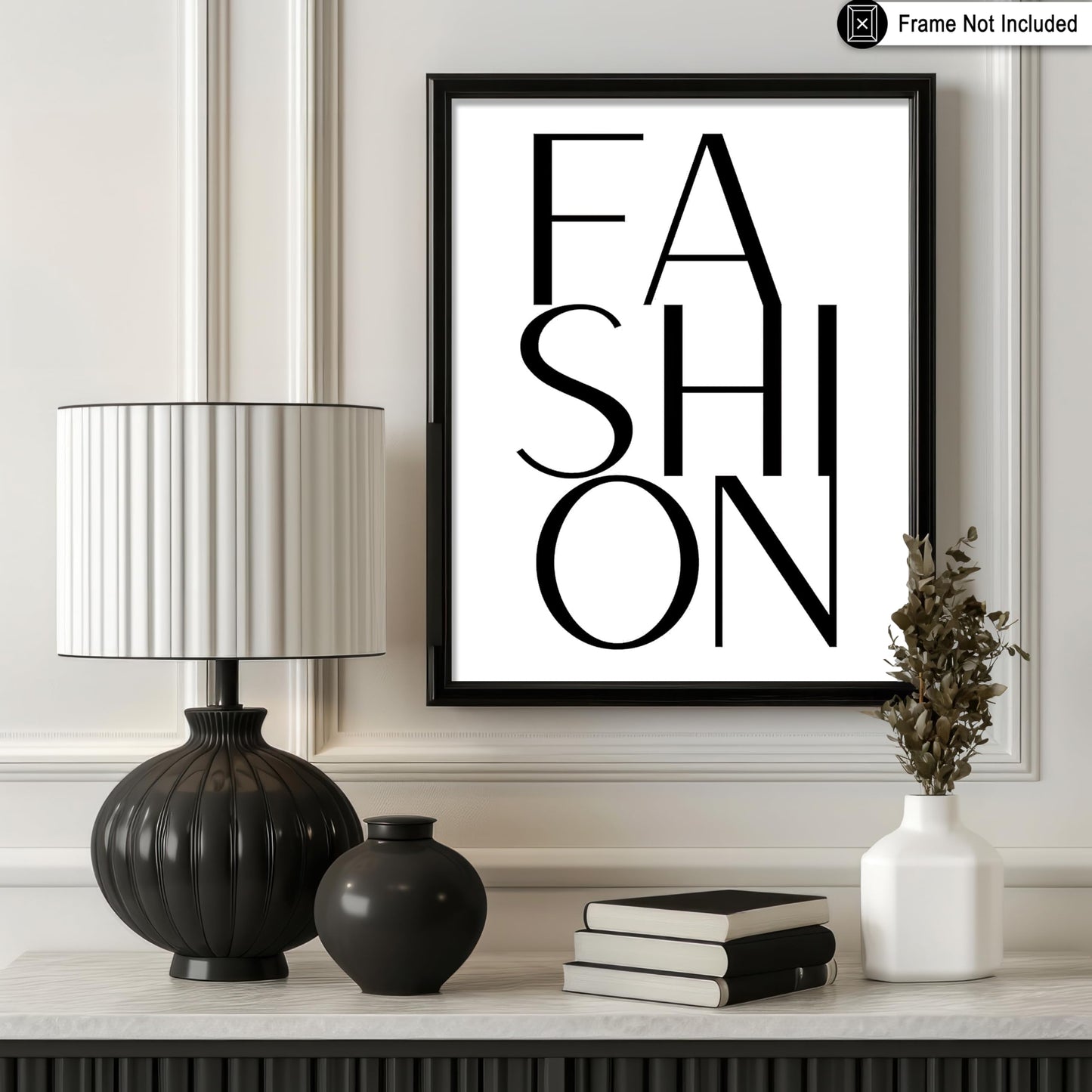 Poster Master Fashion Poster - Typography Print - Trendy Wall Art - Modern Art - Gift for Men, Women & Fashionista - Minimal Wall Decor for Living Room, Bedroom or Office - 11x14 UNFRAMED Wall Art
