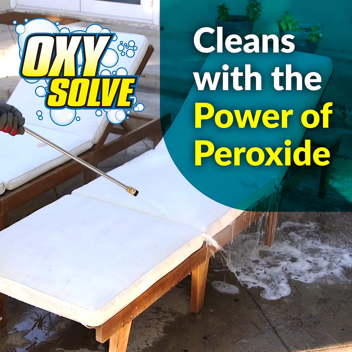 Simple Green Oxy Solve Total Outdoor Cleaner Concentrate, Pressure Washer & Manual Use, EPA Safer Choice Certified, Peroxide Cleaner for Wood, Concrete, Vinyl & More