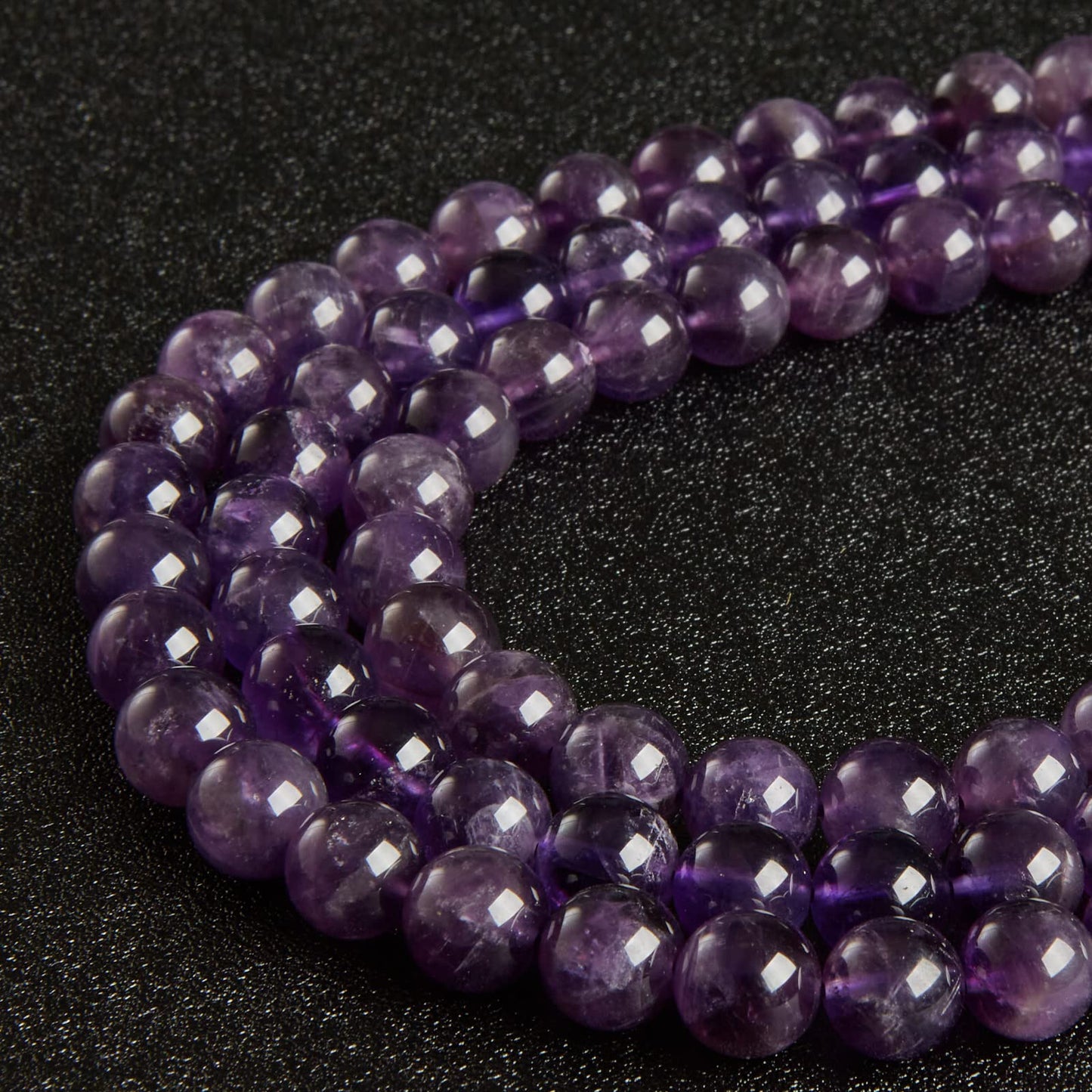100pcs 6mm Amethyst Beads Natural Gemstone Beads Round Loose Beads for Jewelry Making