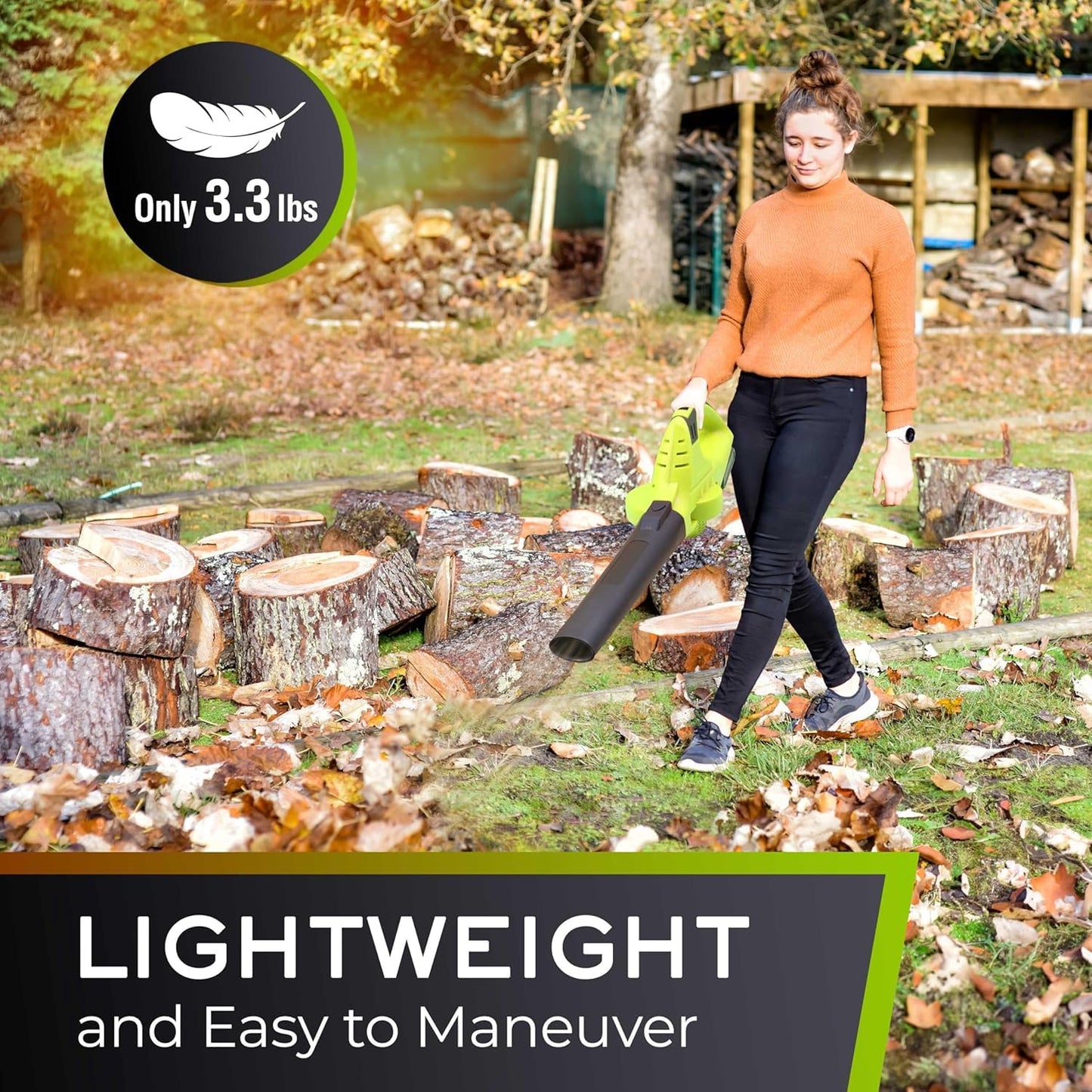 Mueller UltraStorm Cordless Leaf Blower, 2 Batteries Included for 2X Runtime, 140 MPH 20V Brushless Motor, 3.3 lb Lightweight, 2-Speed Variable, 1-Hour Fast Charge, for Lawn, Patio, Driveway & Snow