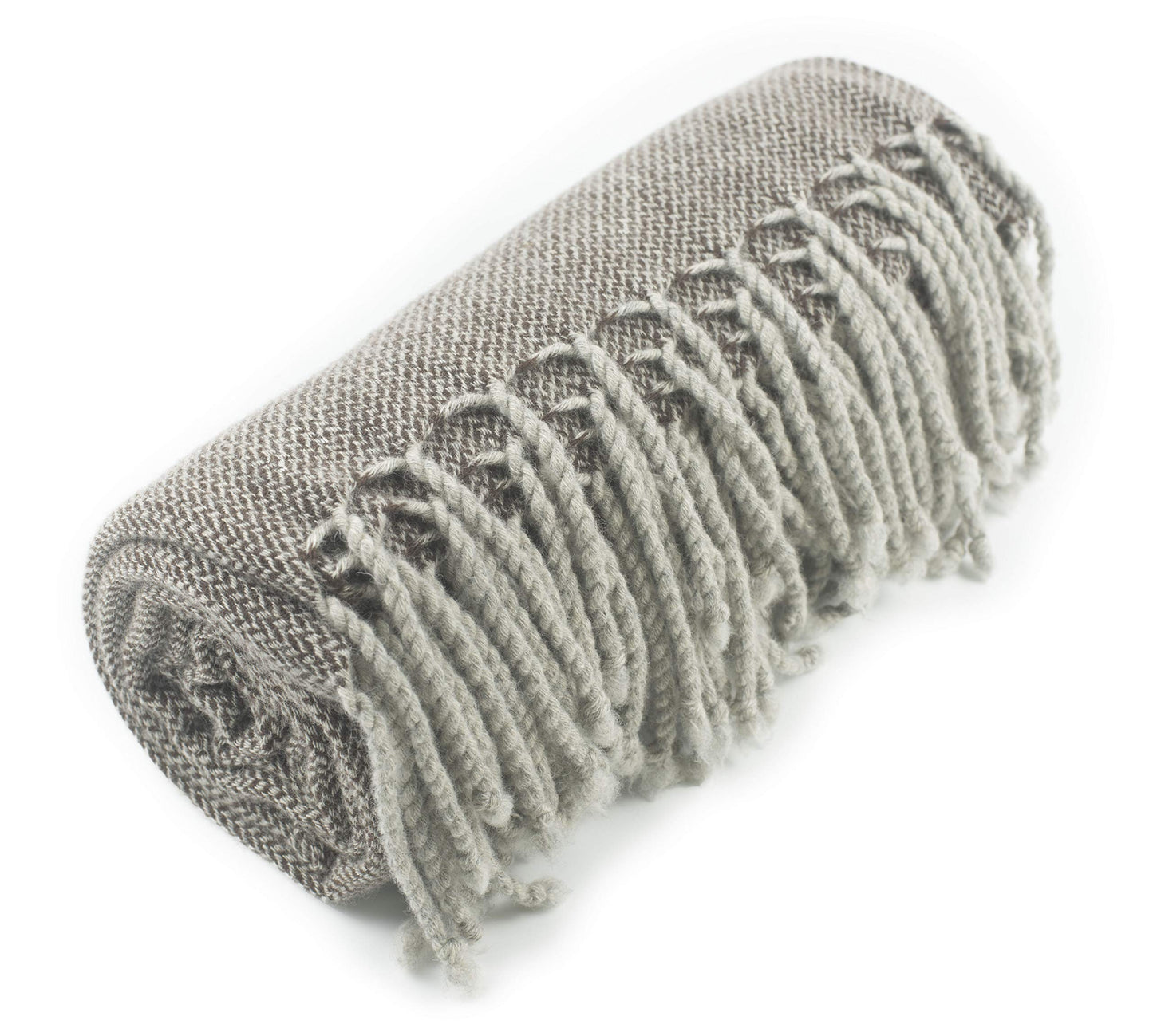 REALITY&FANTASY Wool Shawl Fringed Knee Throw Blanket for Couch Bed Outdoor Travel