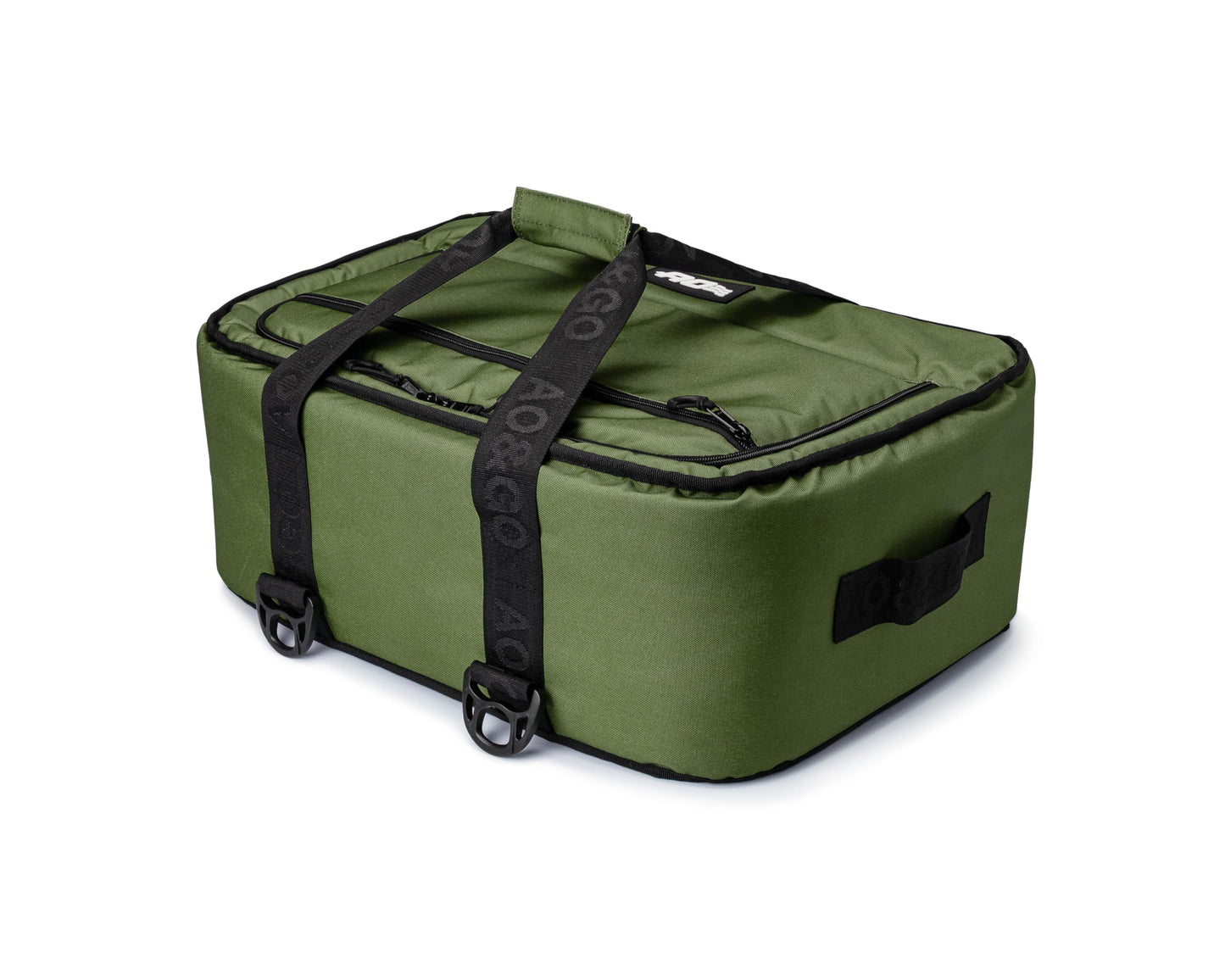 AO Coolers Stow-N-Go Canvas Soft-Sided Cooler, Low Profile and Leak Proof, Insulated for 24-Hour Cold, Hunter Green, 38-Can