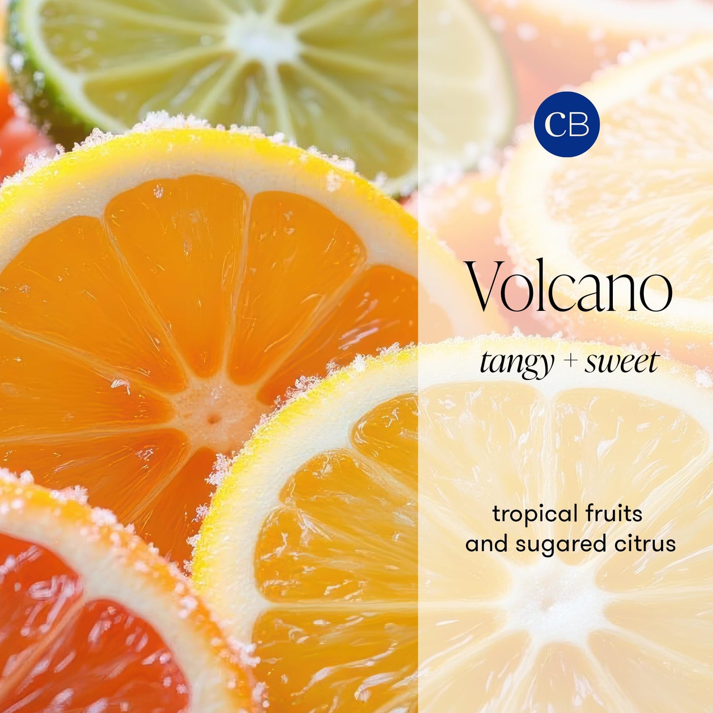 Capri Blue Volcano Candle - Rainbow Watercolor Signature Glass Jar Candle - Luxury Aromatherapy Candle - Tropical Fruits & Sugared Citrus Candle (19 Oz)